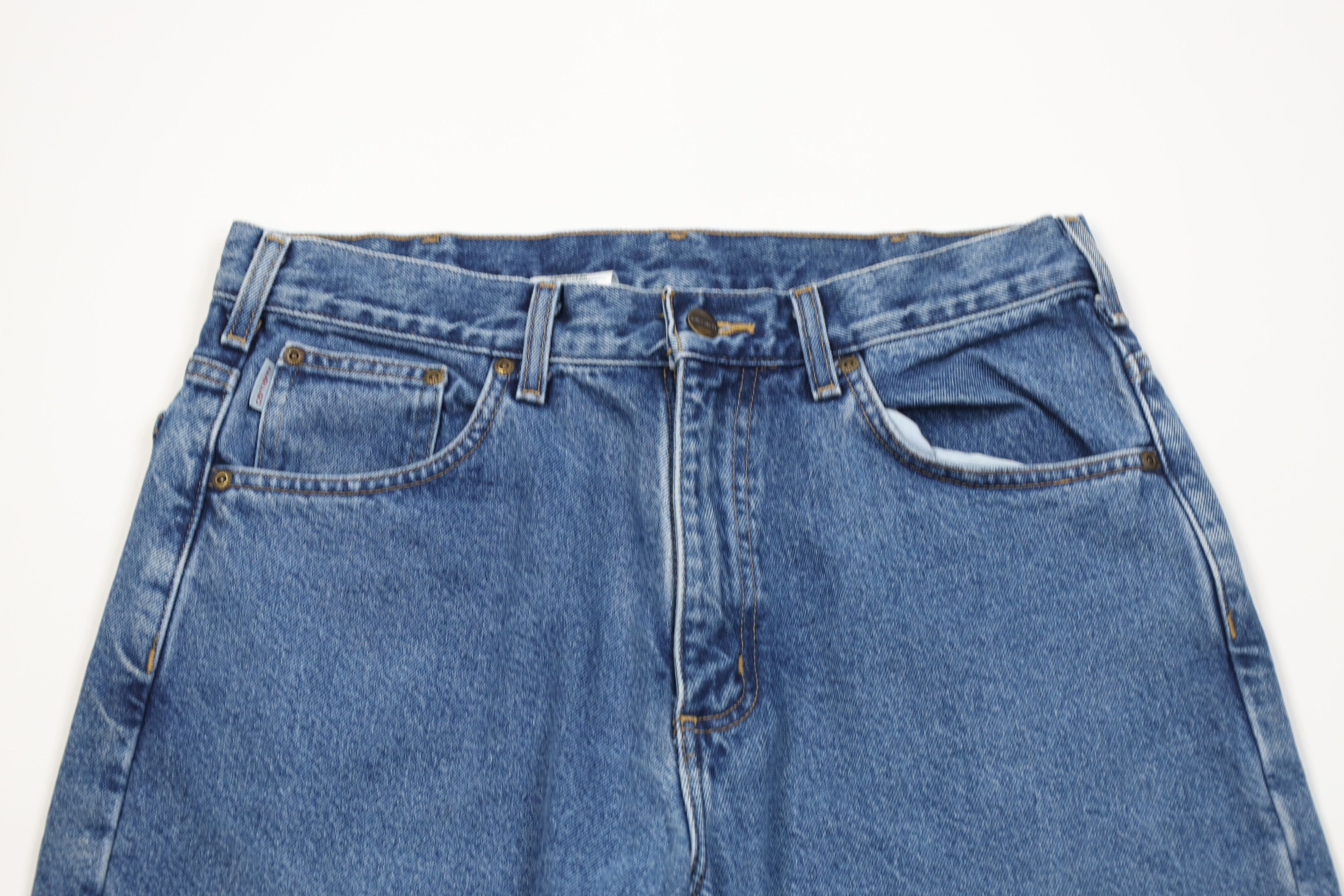 Carhartt Vintage Y2K Carhartt Heavy Flannel Lined Wide Leg Jeans Size US 34 / EU 50 - 3 Thumbnail