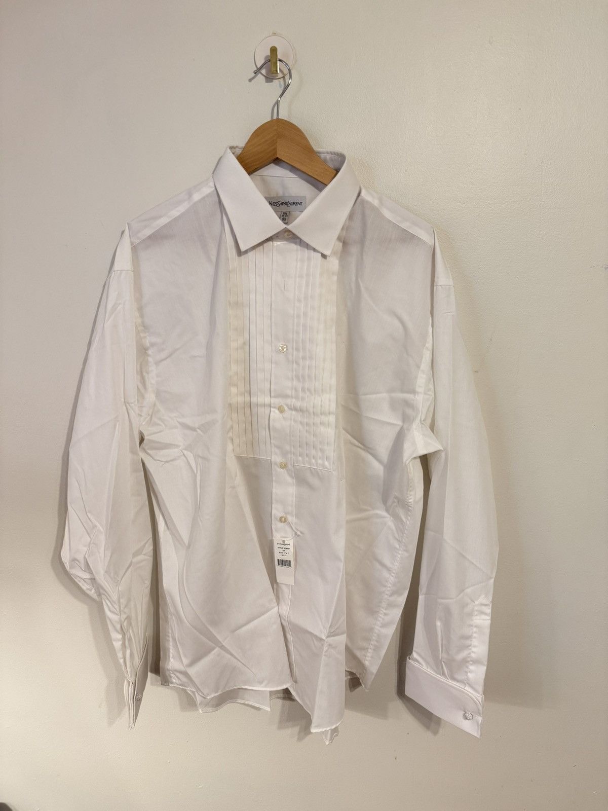 Yves Saint Laurent Vintage YSL Brand New Button Up Shirt Victorian Era Rare Size US XL / EU 56 / 4 - 2 Thumbnail