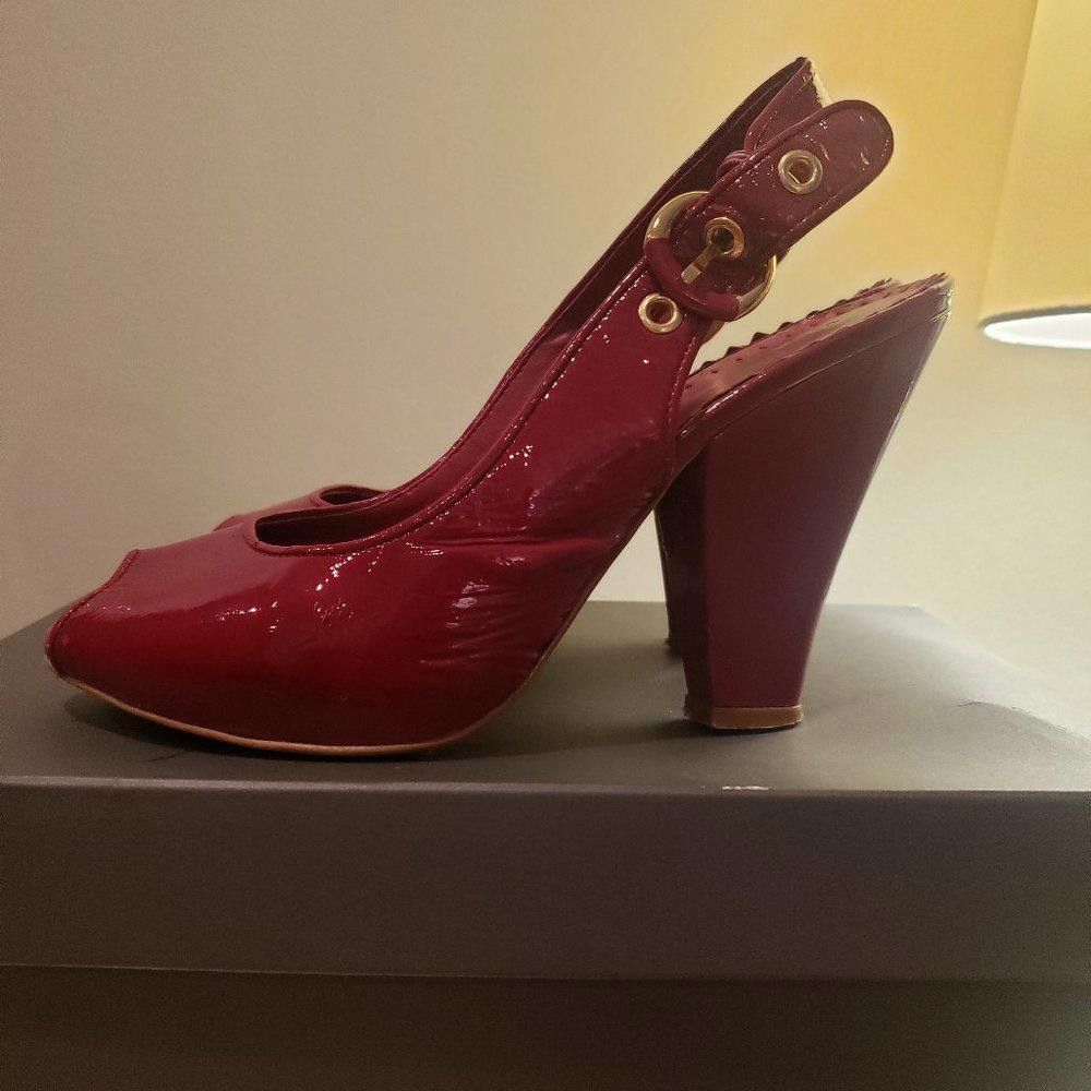 Designer Vince Camuto VC-Ruffe Slingback Size US 8.5 / IT 38.5 - 3 Thumbnail