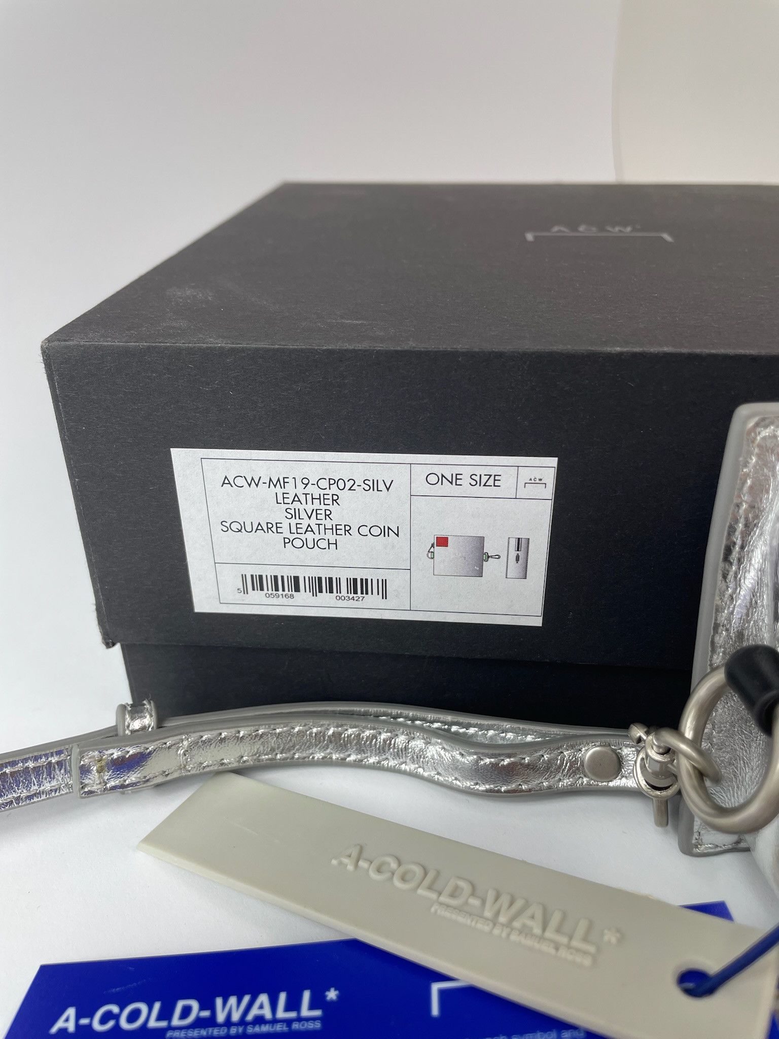 A-COLD-WALL* BNWT SQUARE LEATHER COIN POUCH WITH STRAP Size ONE SIZE - 6 Thumbnail