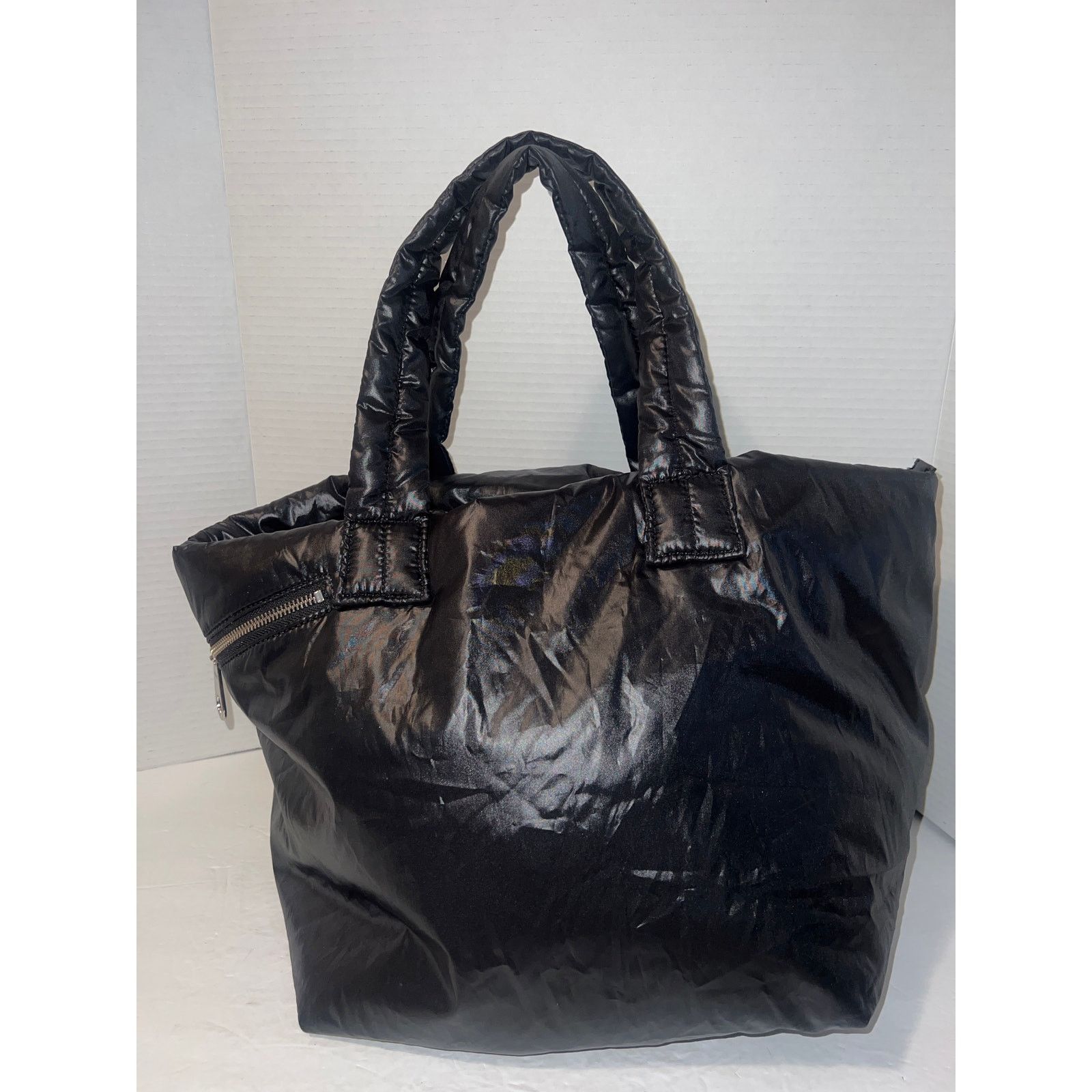 Gap Gap Quilted Puffer Black Shoulder Bag - Women Size ONE SIZE - 13 Thumbnail