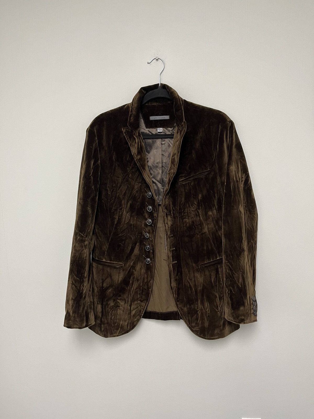 John Varvatos Crushed velvet Multibutton jacket 48 Size US M / EU 48-50 / 2 - 5 Thumbnail