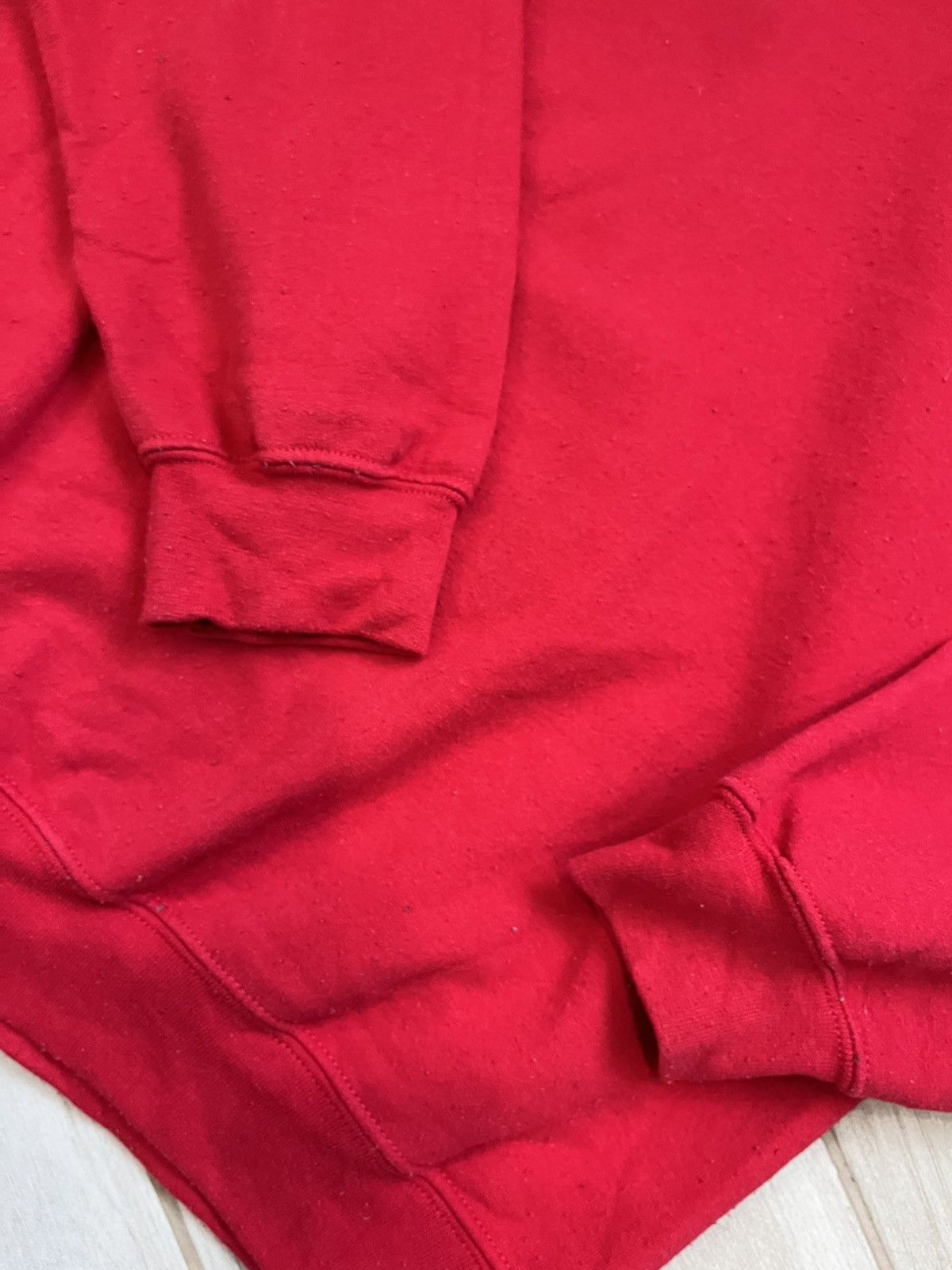 Gildan × Vintage Vintage Gilden Blank Sweatshirt red fleece loose fit Size US M / EU 48-50 / 2 - 10 Thumbnail