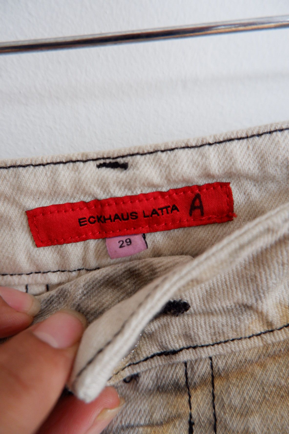 Eckhaus Latta Eckhaus Latte Dirty Dye El Jeans Size US 27 - 11 Thumbnail