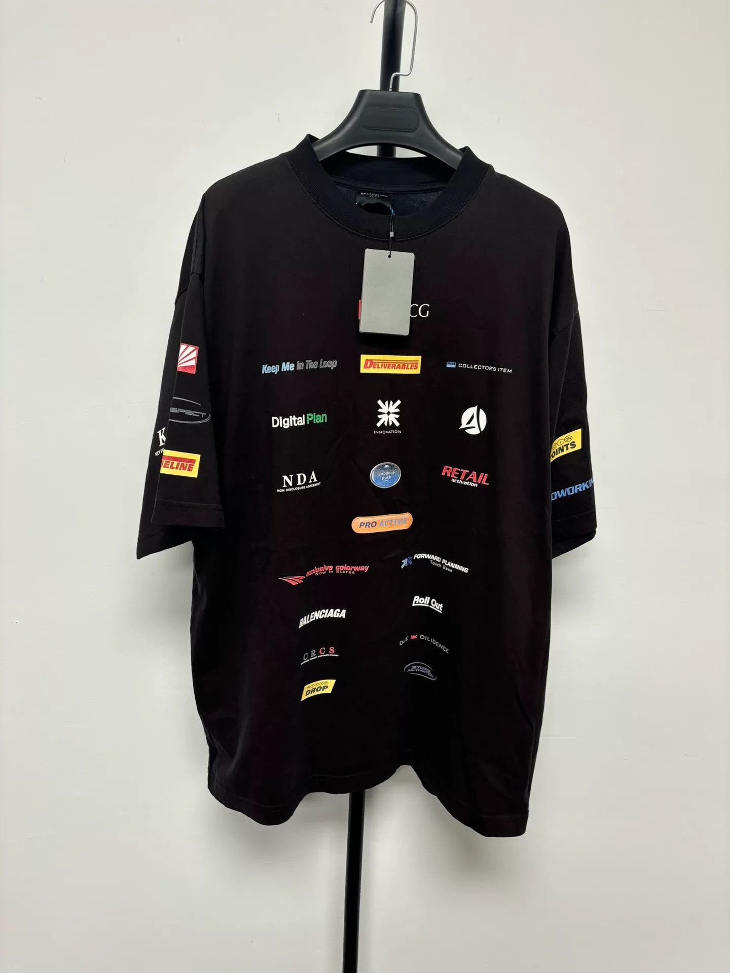 Balenciaga Balenciaga 25SS Racing Logo Short Sleeve Size US M / EU 48-50 / 2 - 1 Thumbnail