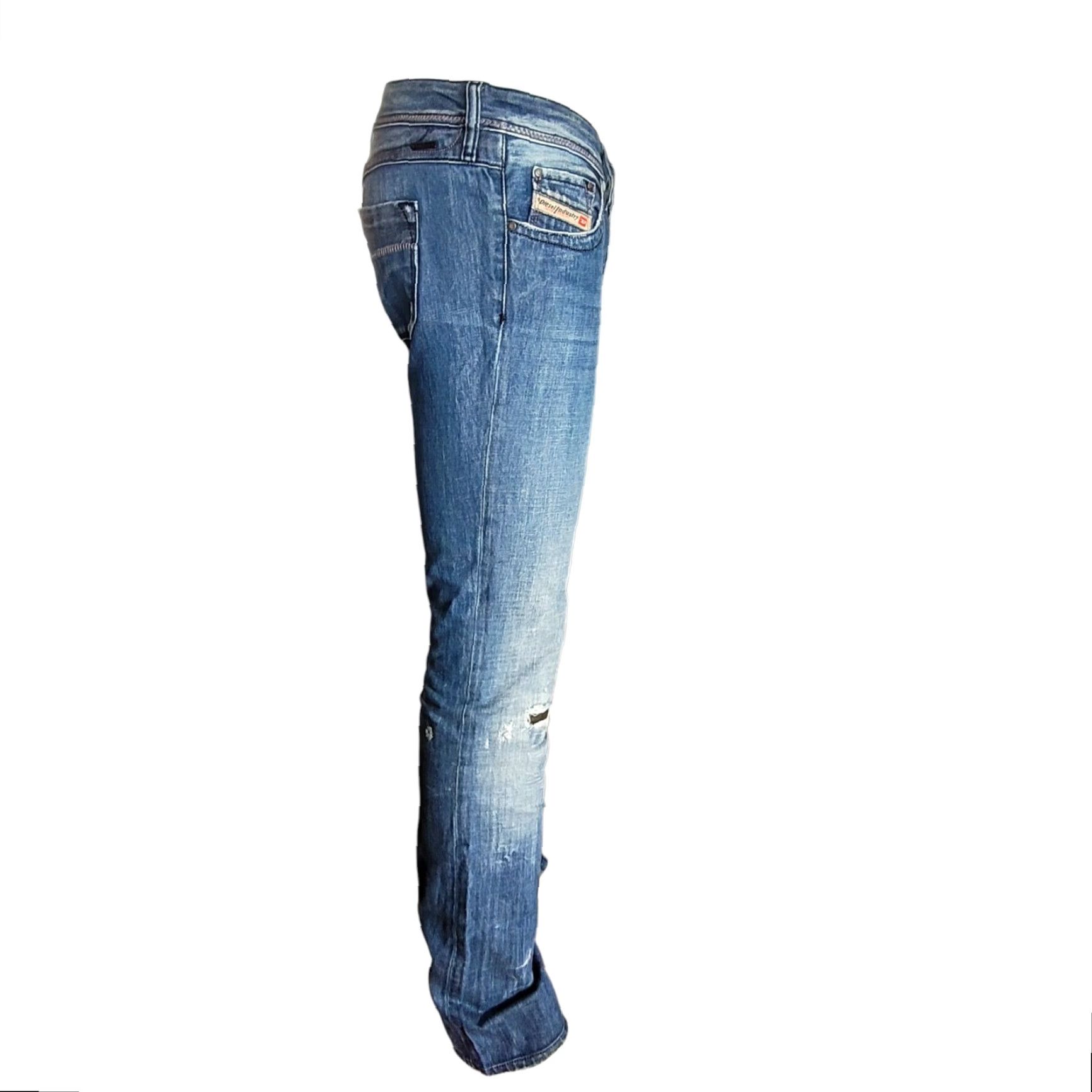 Diesel Diesel Lowky W27 L34 Women’s Bootcut Distressed Jeans – Made in Italy Size 27" / US 4 / IT 40 - 6 Thumbnail