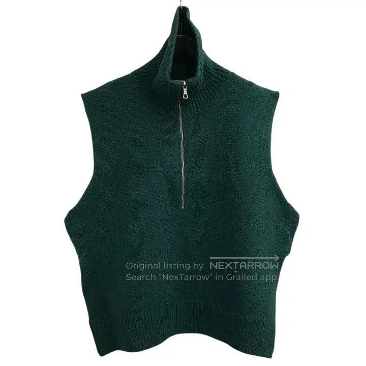 Dries Van Noten Dries Van Noten size:one size Turtleneck Half-Zip Knit Ves Size S / US 4 / IT 40 - 1 Thumbnail