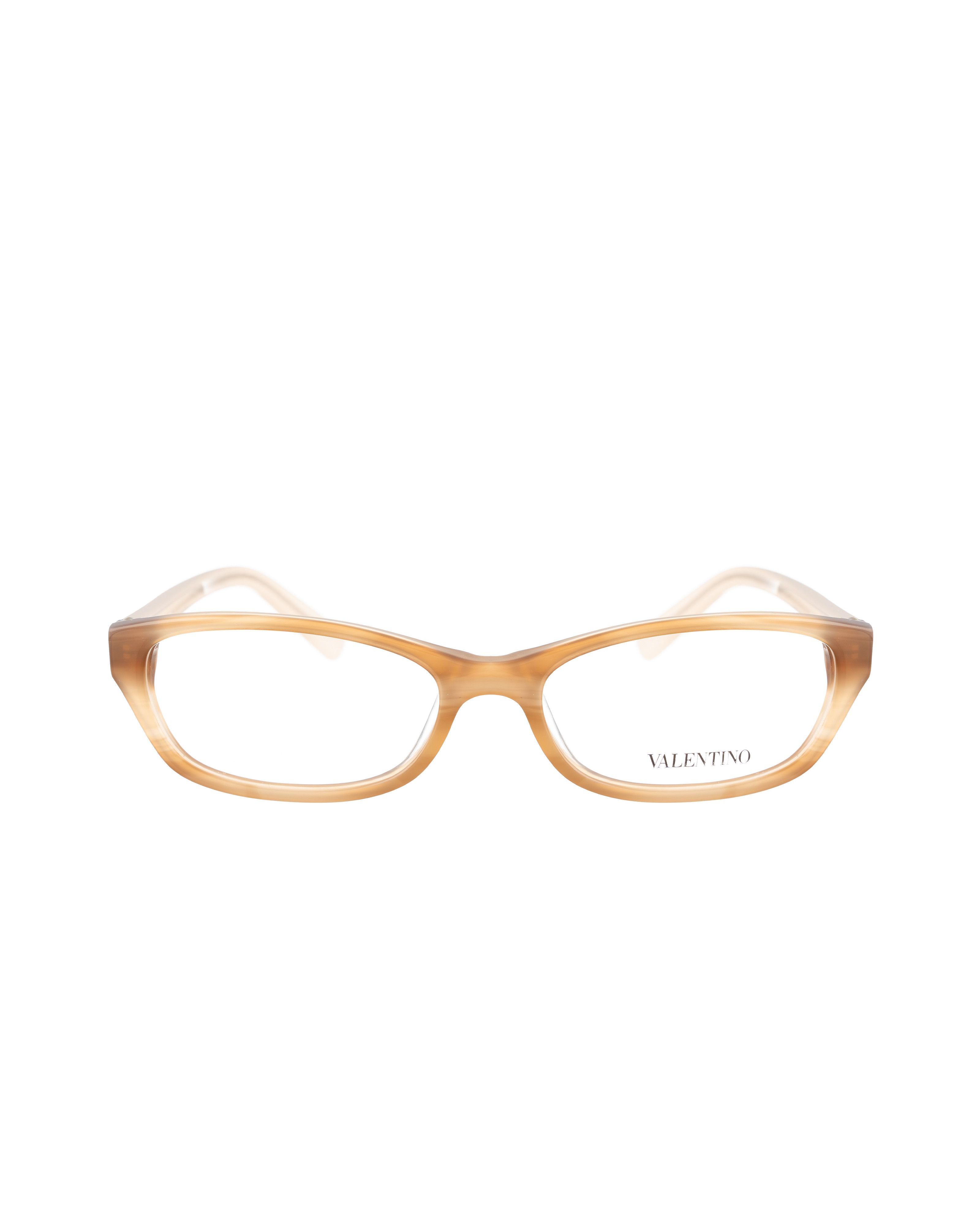 Valentino Valentino 00s Light Beige Transparent Plastic Glasses Size ONE SIZE - 2 Thumbnail