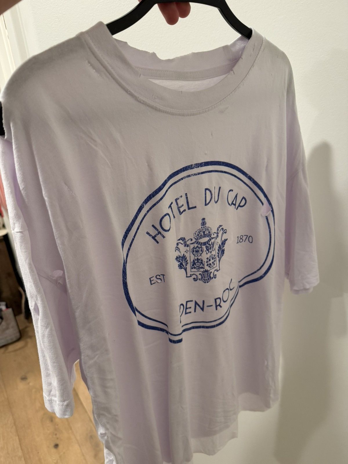 Other Hotel Du Cap Vintage JFK Tee (Crazy distressing) Size US XL / EU 56 / 4 - 7 Thumbnail
