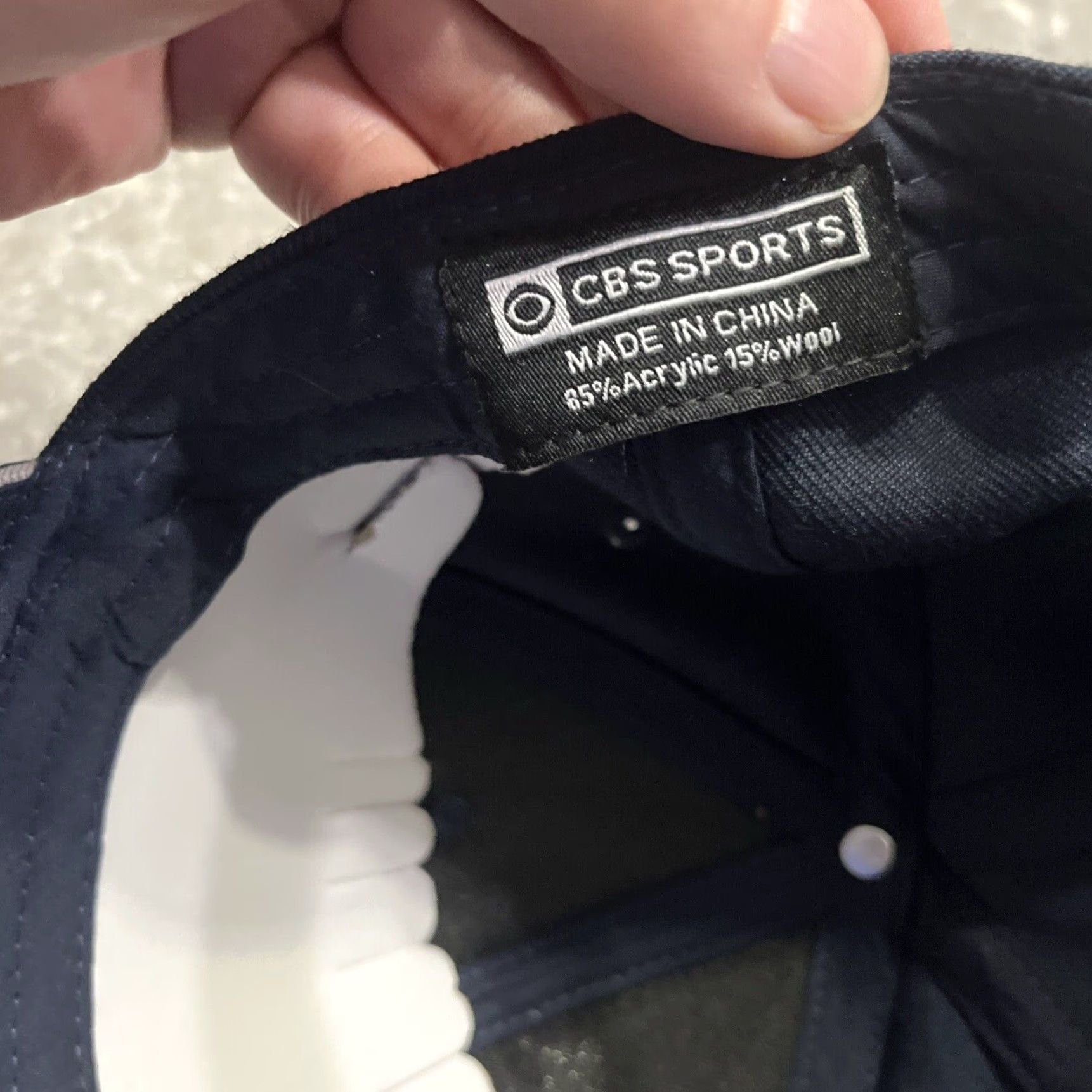 CB Sports CBS Sports Hat Baseball Cap One Size Men Blue Adjustable Logo Football NFL Size ONE SIZE - 6 Thumbnail