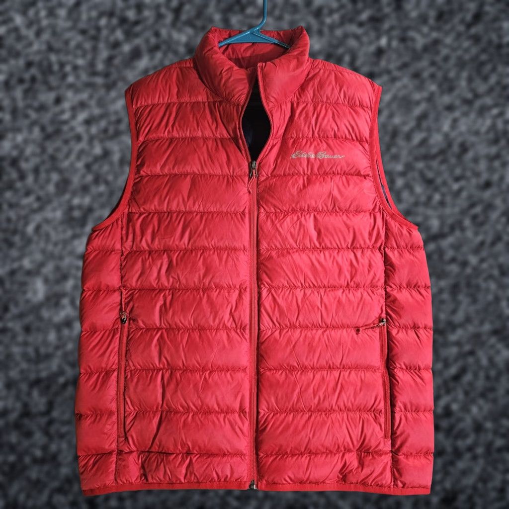Eddie Bauer Eddie Bauer Signature Puffer Vest Packable Goose Down EB650 Red/Blue Mens Sz Med Size US M / EU 48-50 / 2 - 1 Thumbnail