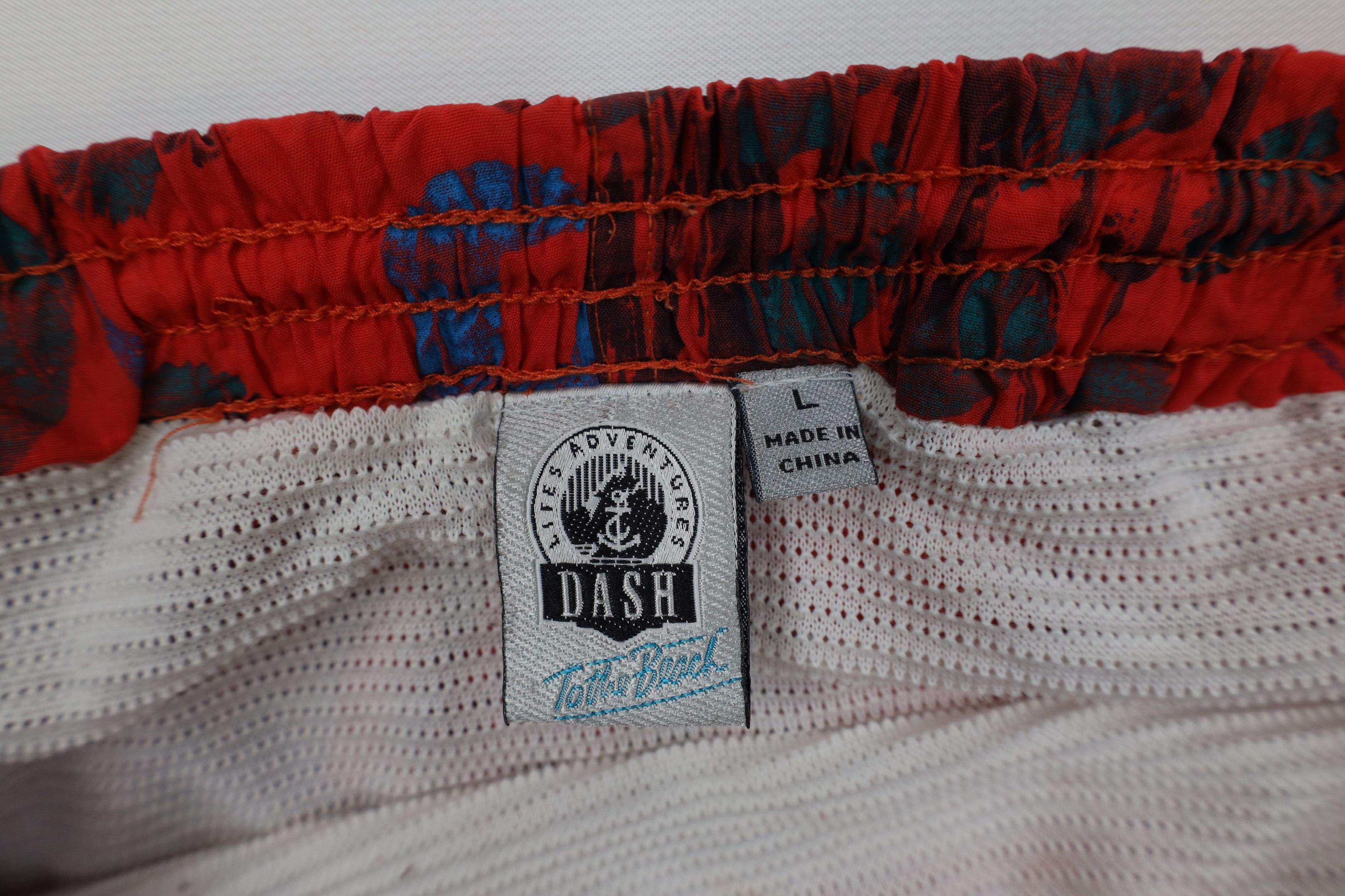 Vintage Vintage 90s Streetwear Lined Surfing Shorts Trunks Red Size US 34 / EU 50 - 7 Thumbnail