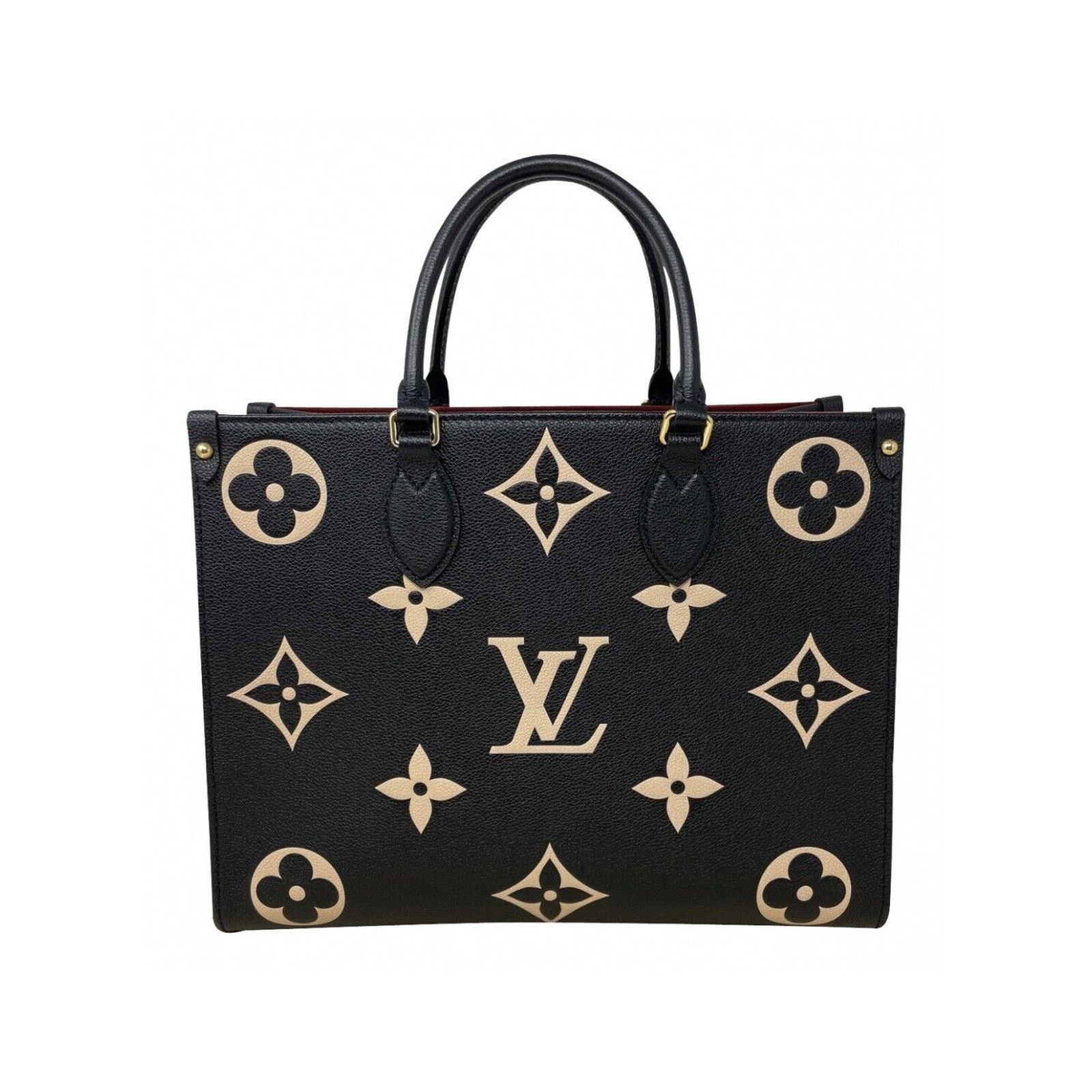 Louis Vuitton Louis Vuitton M45495 OnTheGo Tote MM Black/Beige Size ONE SIZE - 2 Thumbnail