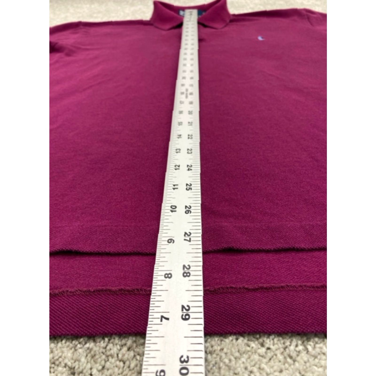 Polo Ralph Lauren Polo Shirt Polo Ralph Lauren Polo Men's Large Short Sleeve Plum Cotton 5905 Purple Polo Size US L / EU 52-54 / 3 - 5 Thumbnail