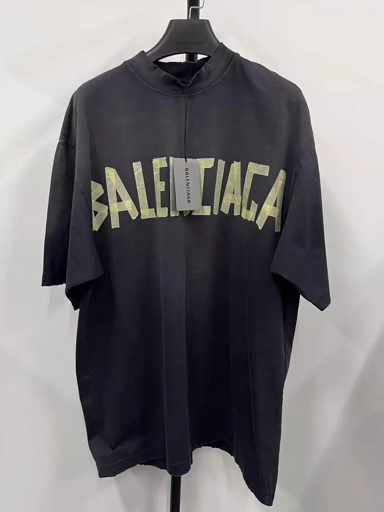 Balenciaga Balenciaga Tape monogrammed Logo printed Jersey crewneck l Size US XS / EU 42 / 0 - 1 Thumbnail