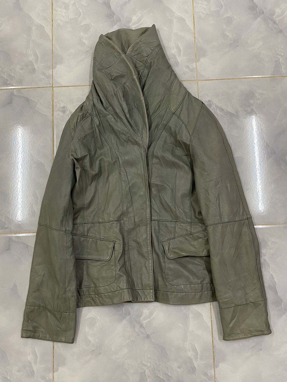 Gianni Valentino Vtg Gianni Lo Giudice Milano Leather Jacket Size M / US 6-8 / IT 42-44 - 1 Thumbnail