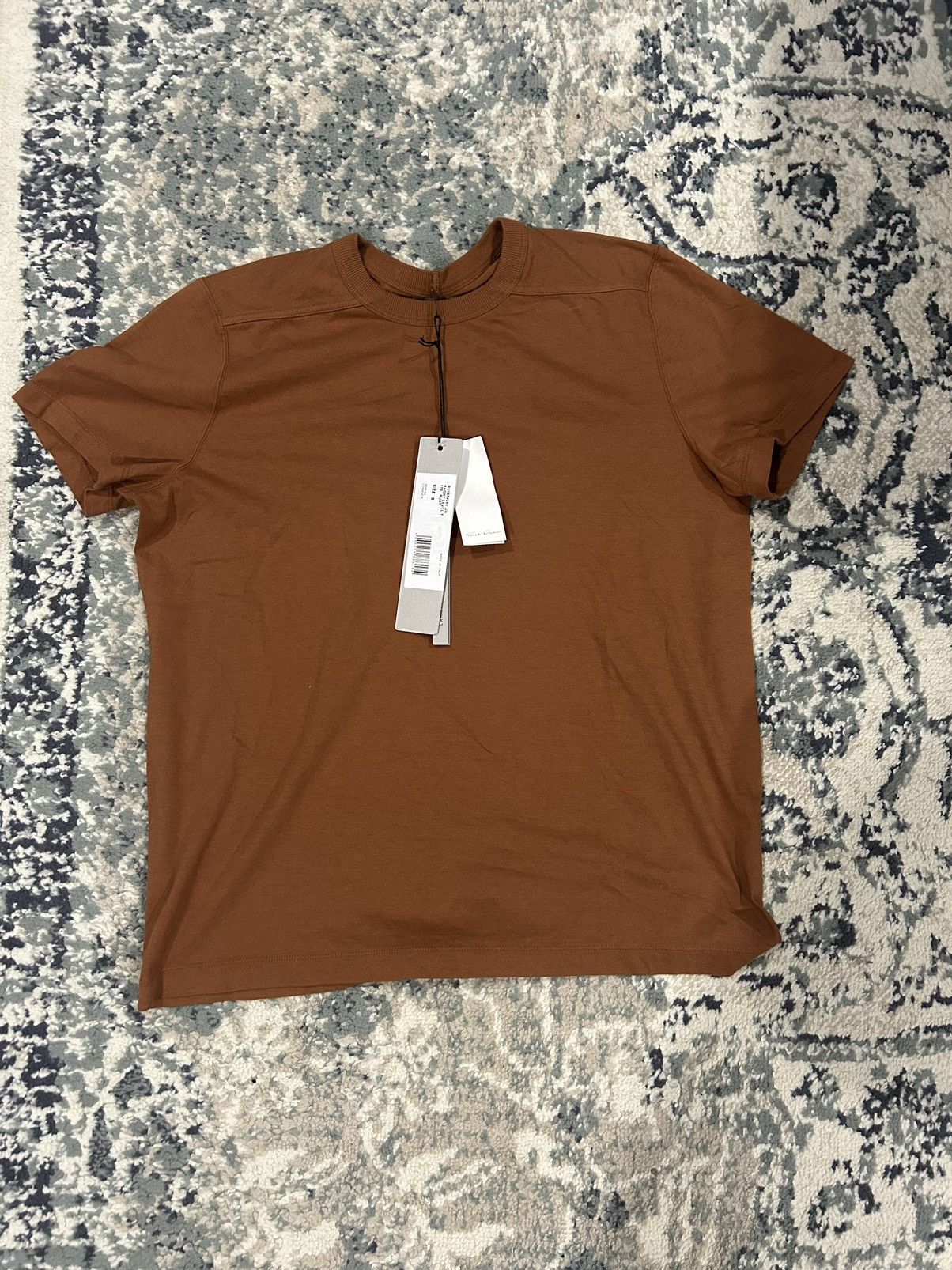 image of Rick Owens Rick Owen’S Level Tee Rust, Men's (Size Small)