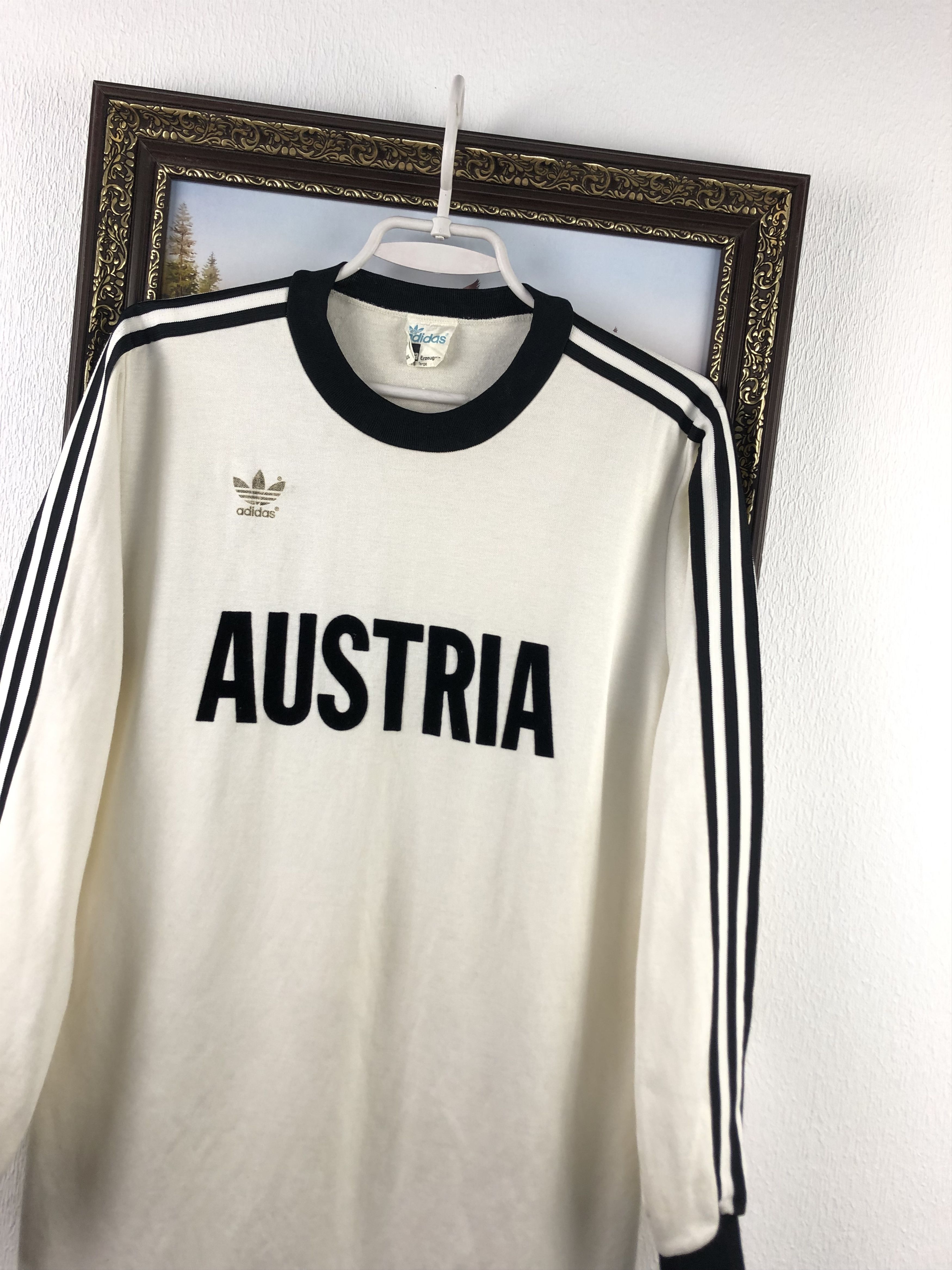 Adidas Vintage West Germany Austria Football Shirt Soccer Jersey Size US L / EU 52-54 / 3 - 4 Thumbnail