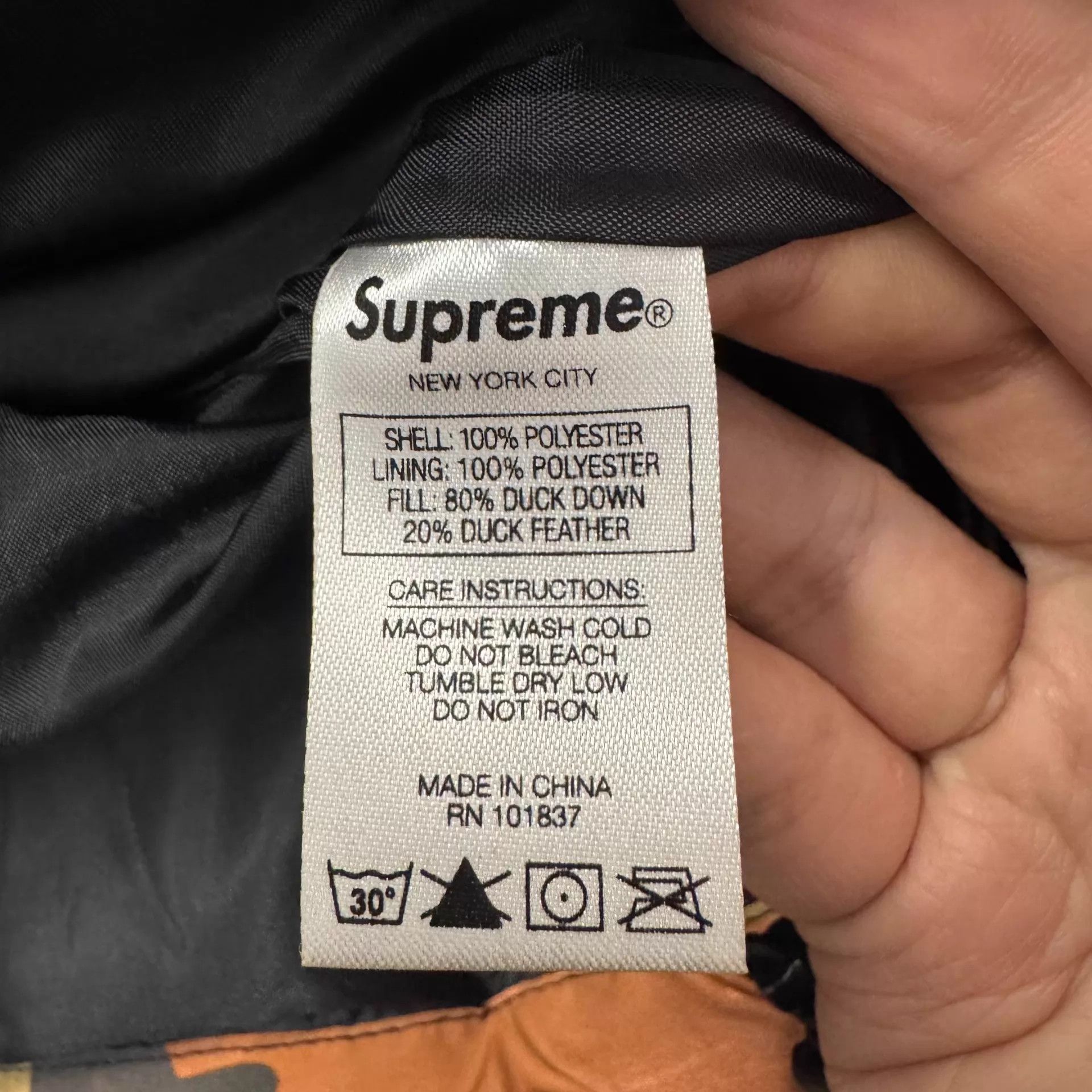 Saint Laurent Paris Supreme FW18 Reflective Camo Down Jacket Size M / US 6-8 / IT 42-44 - 5 Thumbnail