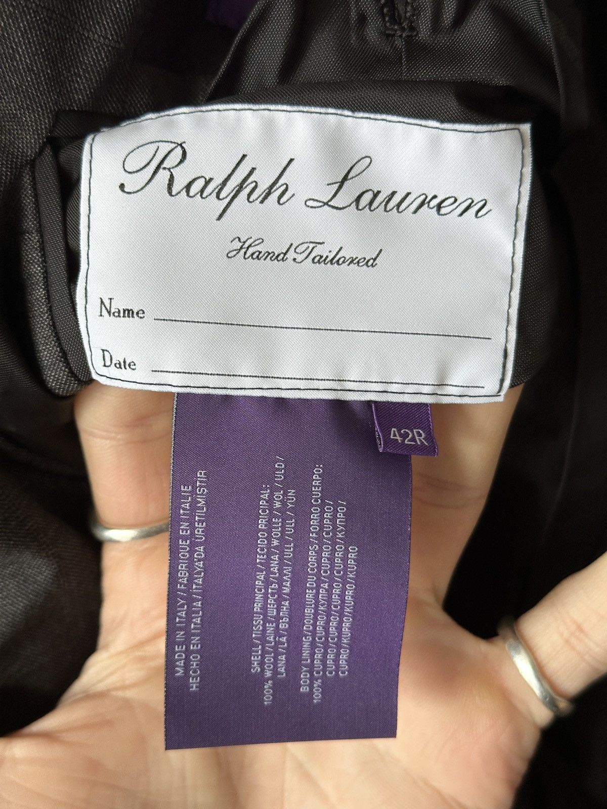 Ralph Lauren Purple Label Ralph Lauren Purple Label Grey Blazer 100% Wool Size US L / EU 52-54 / 3 - 7 Thumbnail
