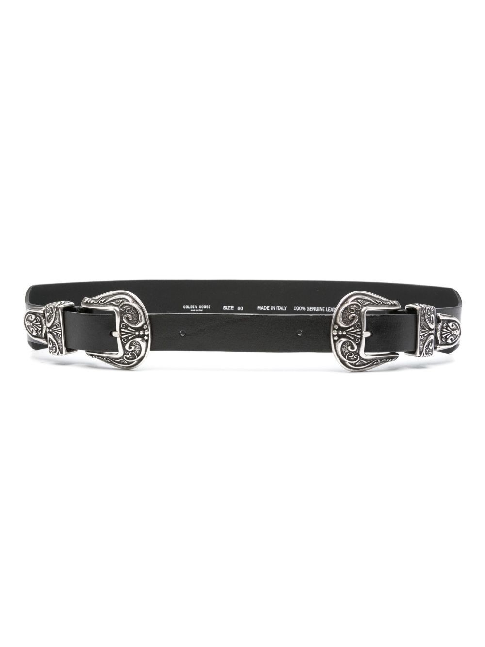 Golden Goose DOUBLE BUCKLE LEATHER BELT Size ONE SIZE - 1 Thumbnail