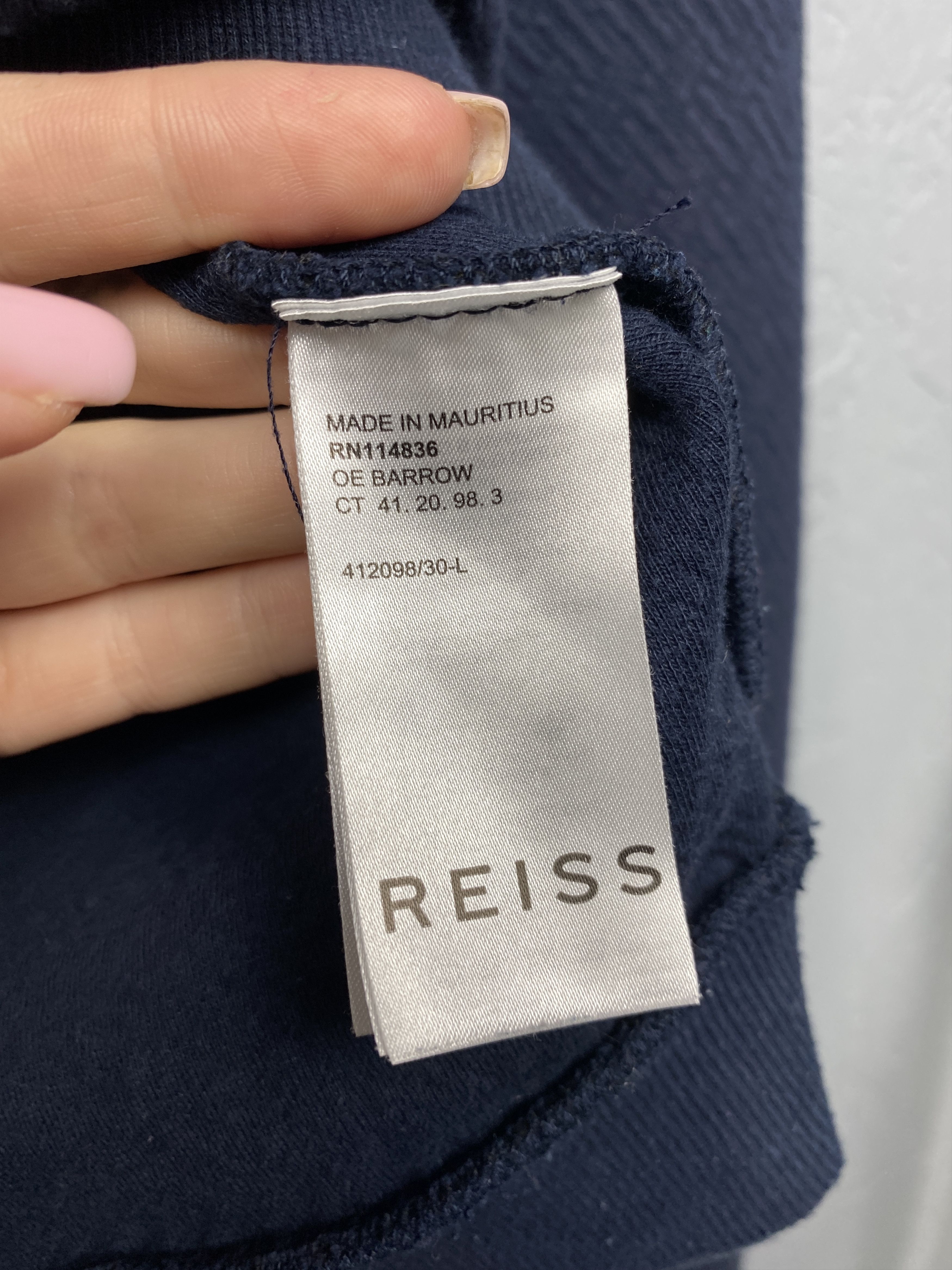 Reiss × Vintage Reiss Vintage Mens Cotton Bomber Jacket Size US L / EU 52-54 / 3 - 4 Thumbnail