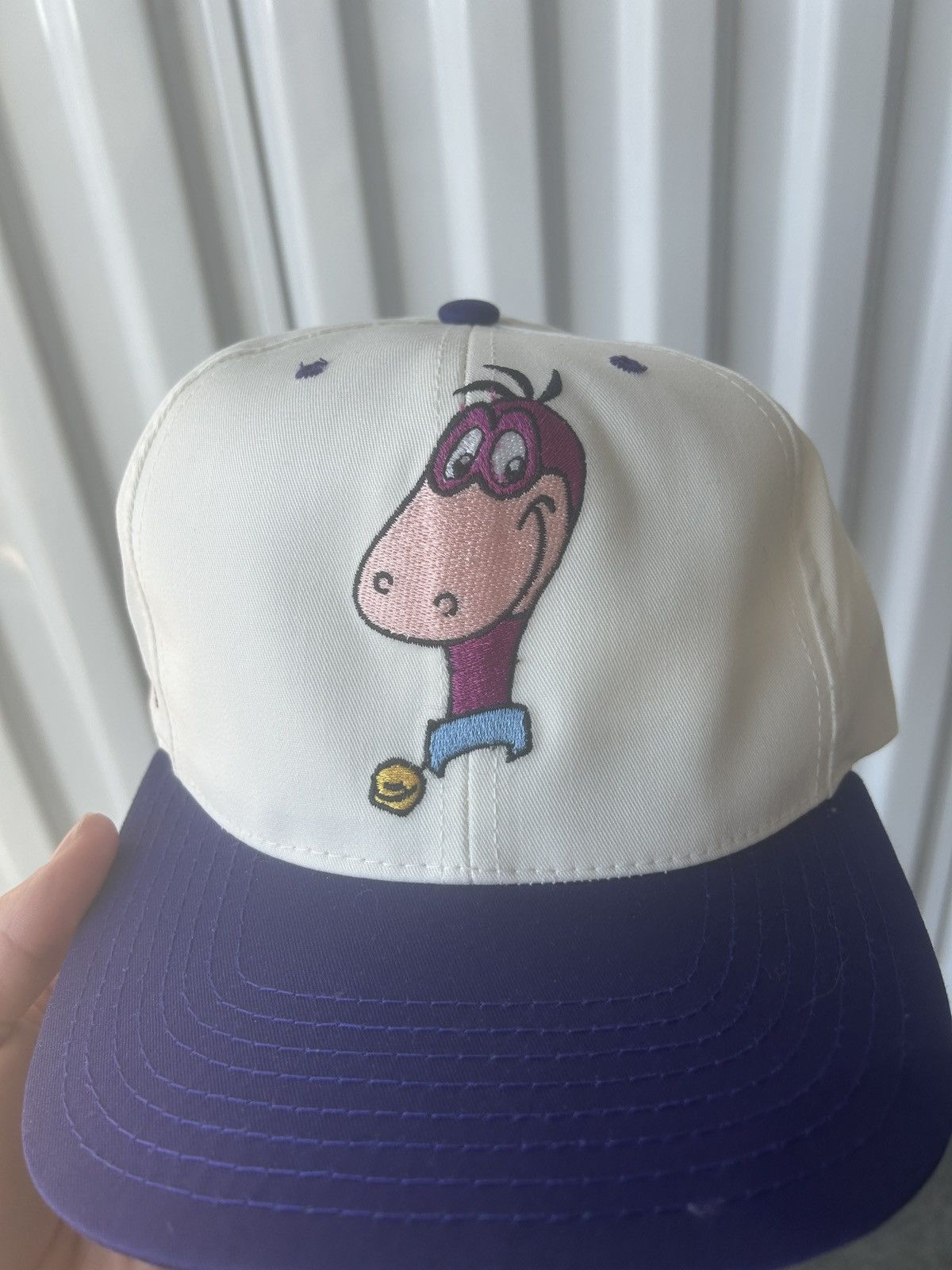 Cartoon Network × Vintage Vintage 1994 The Flintstones Dino Blockhead SnapBack Hat Size ONE SIZE - 2 Thumbnail