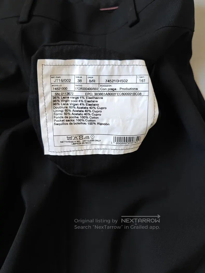 Hermes Hermes Wool trousers, black, 96% wool, slim fit Size US 38 / EU 54 - 4 Thumbnail