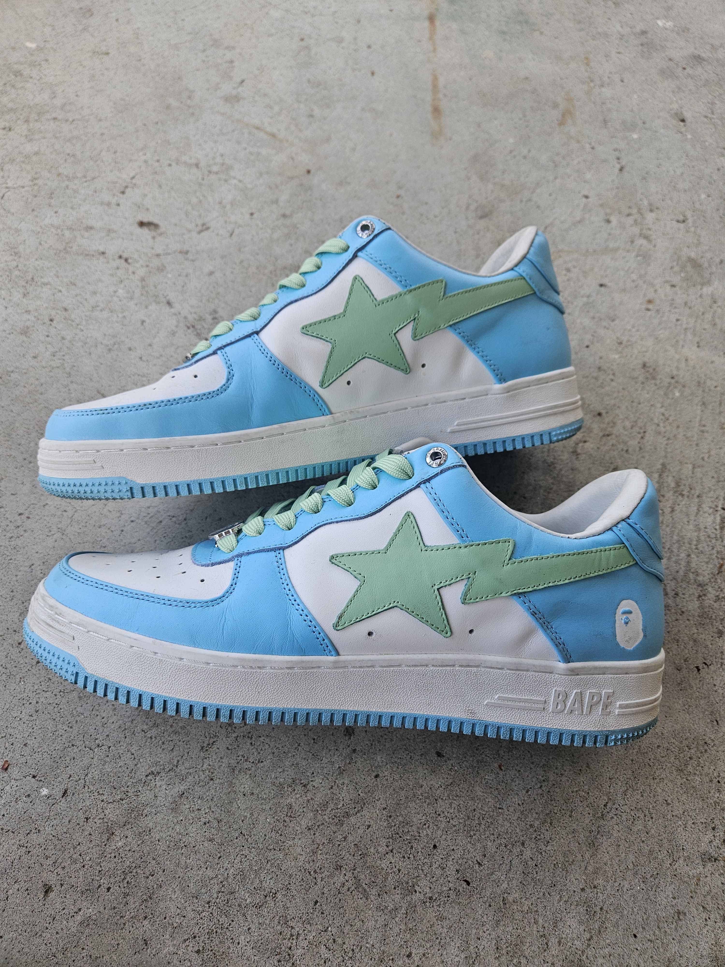 Bape Bapesta Pastel Pack Sax Blue Green Sneakers Size US 11 / EU 44 - 1 Thumbnail