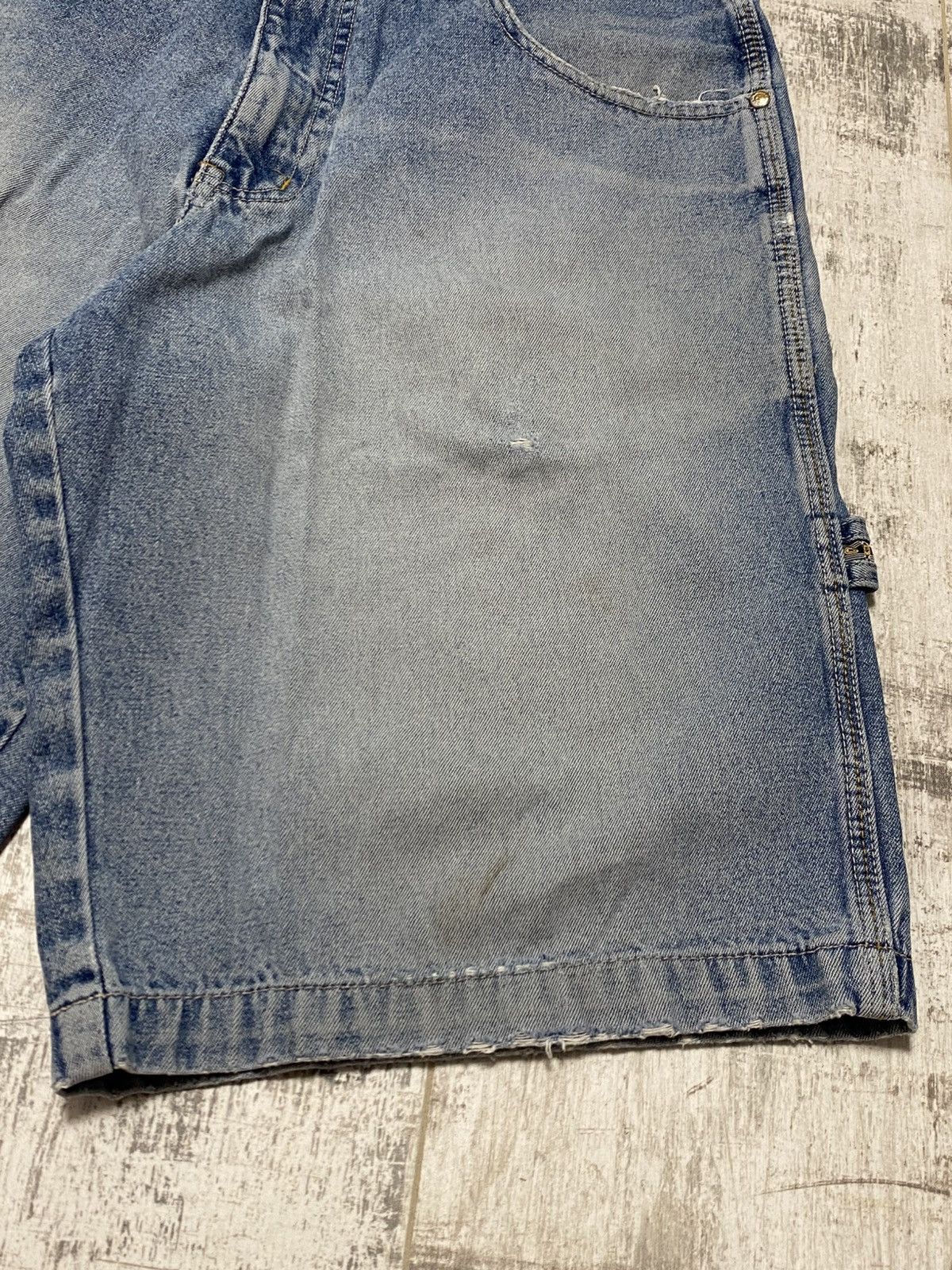 Vintage 💥VINTAGE PACO DISTRESSED DENIM SHORTS BAGGY Size US 32 / EU 48 - 6 Thumbnail