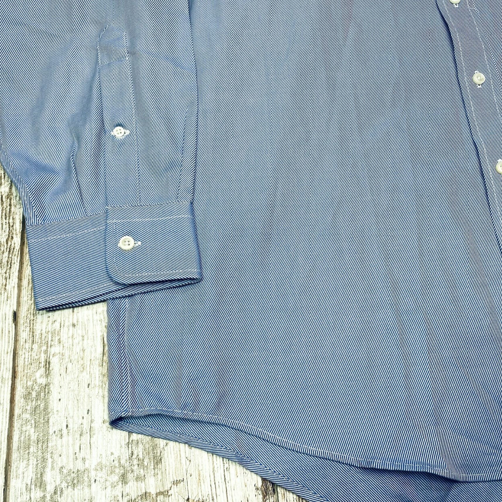 Lands' End Lands End Oxford Shirt Mens 17-33 Blue Long Sleeve Regular Fit Button Up Size US XL / EU 56 / 4 - 3 Thumbnail