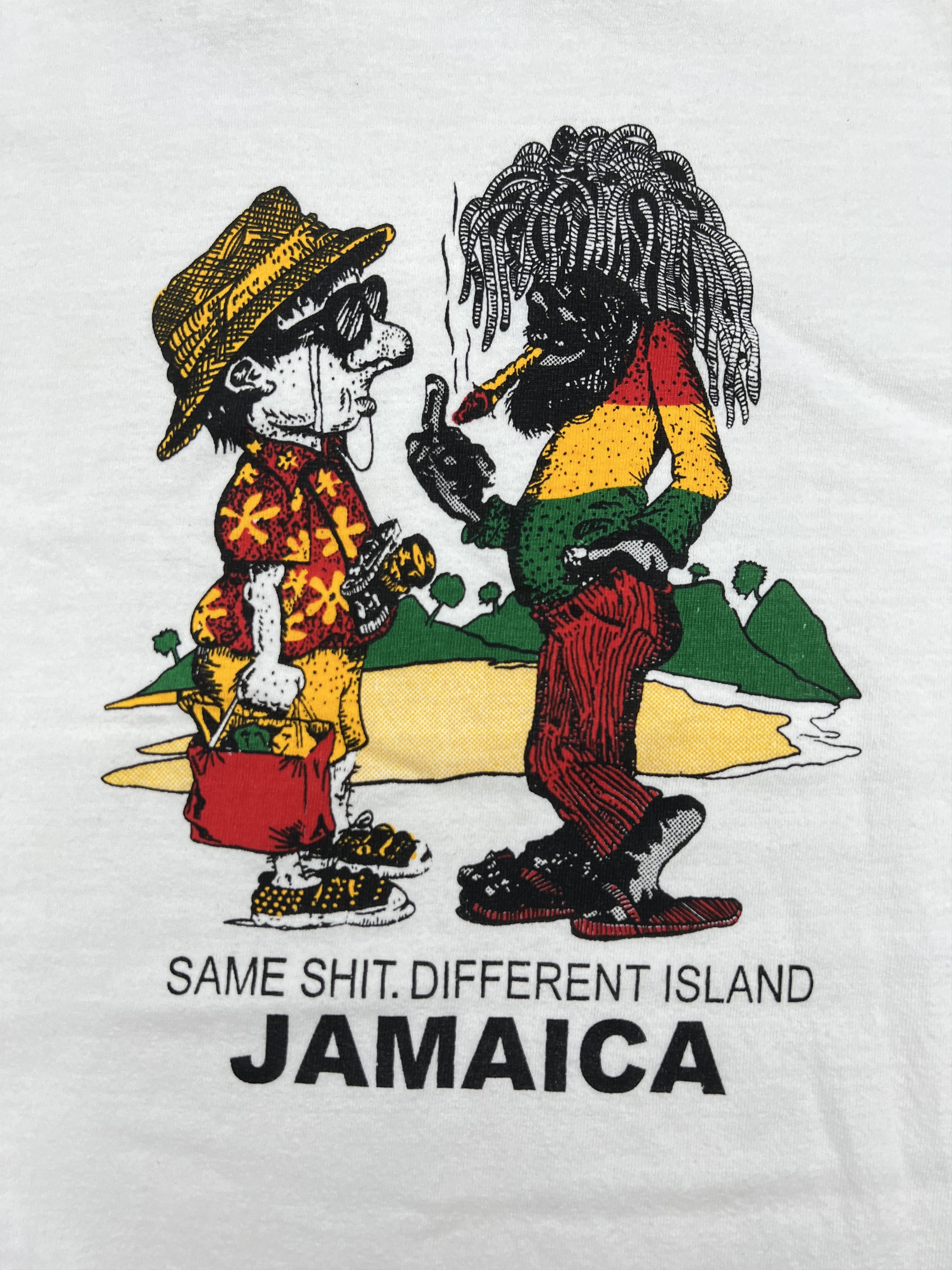 Vintage Vintage 90s Jamaica Souvenir Parody tee (XXL) GTMD293 Size US XXL / EU 58 / 5 - 2 Thumbnail