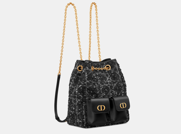 Dior o1w1db10426 M3375U Size:OS/ Medium Backpack in Black/White Size ONE SIZE - 2 Thumbnail