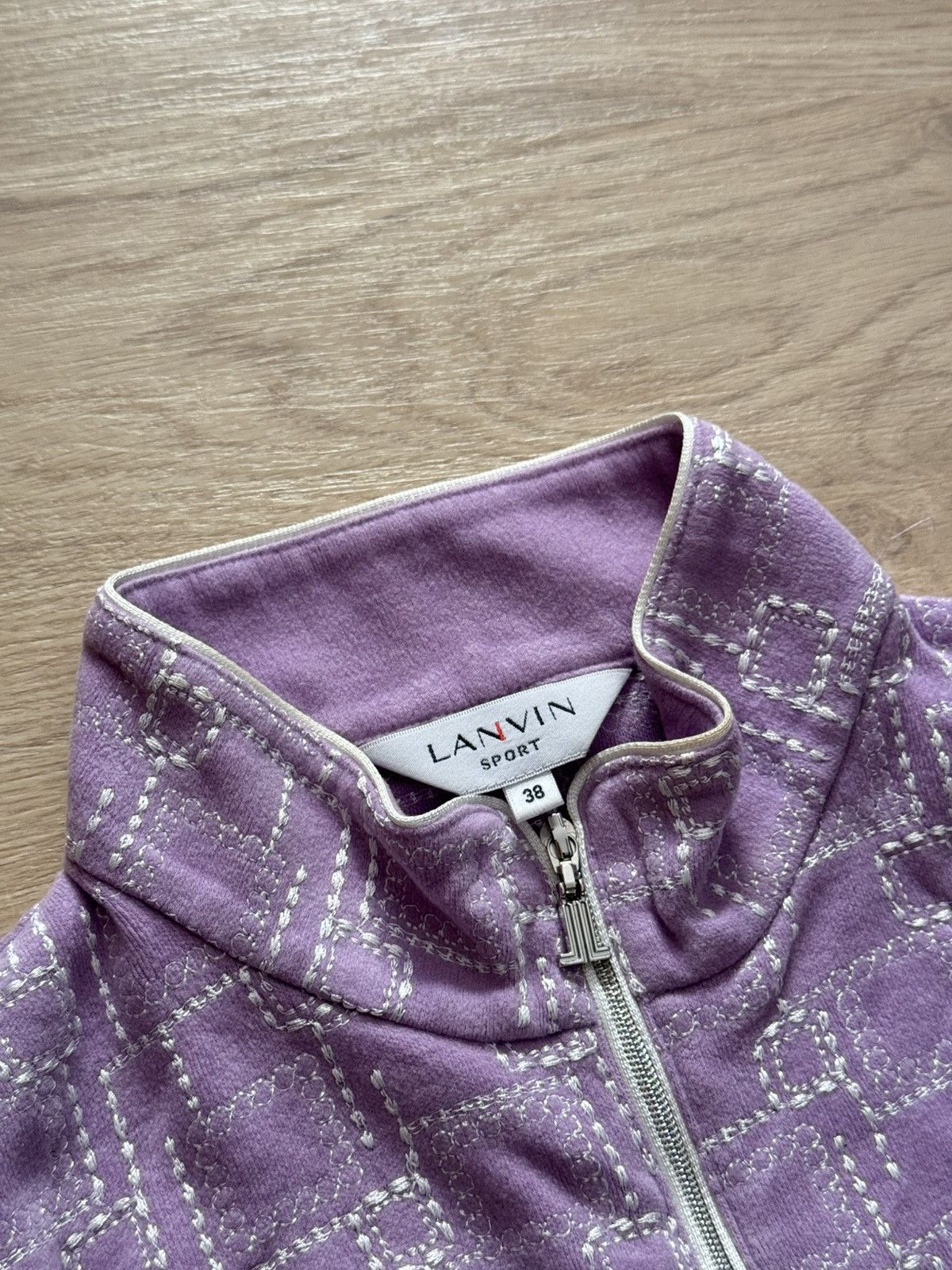 Vintage Vintage 90s Lanvin Sport y2k Japanese Purple Zip Long Sleeve Size M / US 6-8 / IT 42-44 - 4 Thumbnail