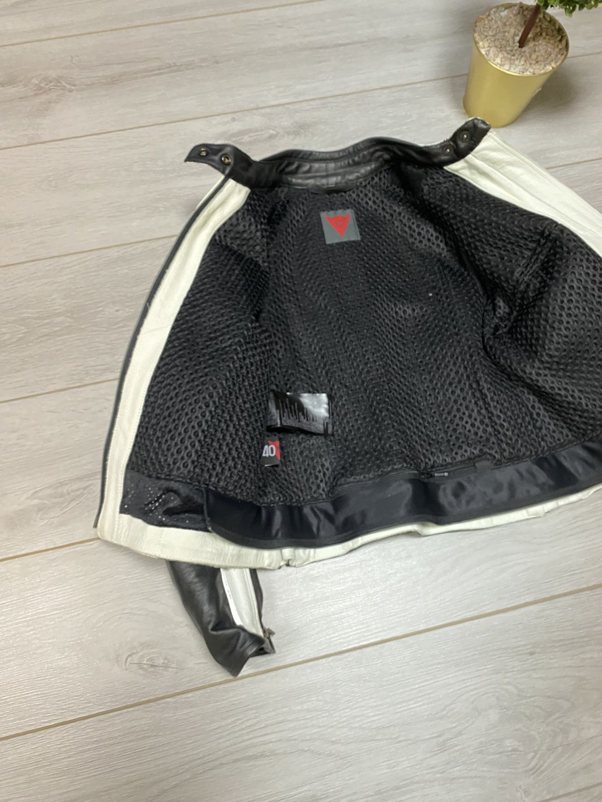 Dainese Dainese Yohji style leather big logo zip protection jacket Size S / US 4 / IT 40 - 8 Thumbnail
