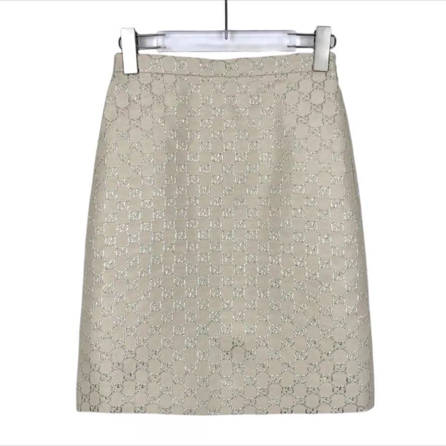 Gucci Gucci women's all over print mini skirt 36 Size 25" / US 0 / IT 36 - 1 Thumbnail