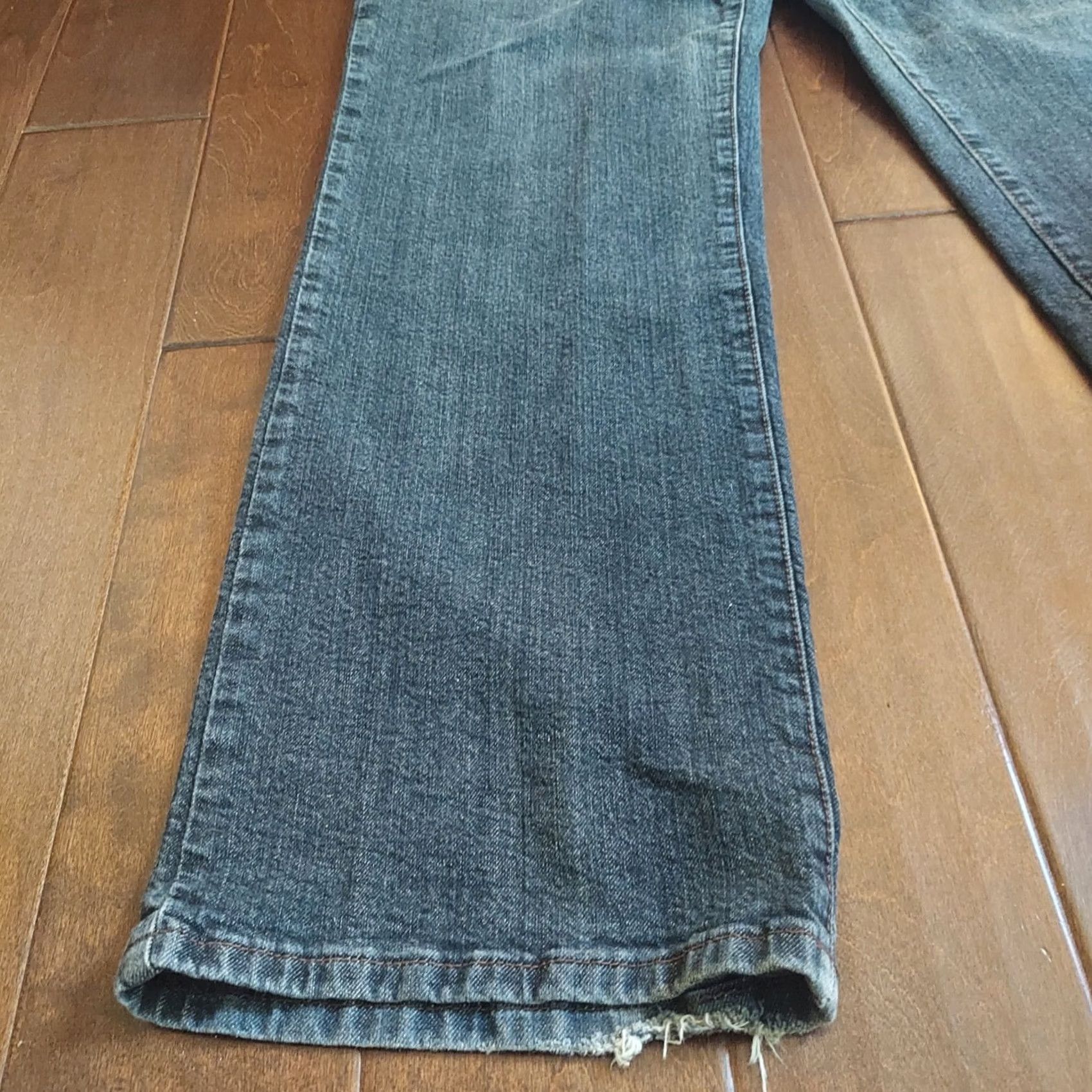 Denime Venezia Jeans Bootcut Denim Blue Stretch Womens Size 5 Tall High Rise Buttons Zipper Hipster Winter Spring Summer Fall Fashion B492 Size 27" / US 4 / IT 40 - 3 Thumbnail