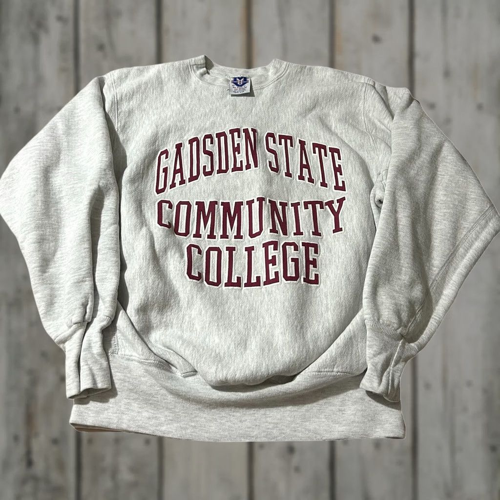 Vintage VINTAGE MV Sport Gadsden State College Sweatshirt Reverse Weave Large Mens Gray 90s Pullover L Size US L / EU 52-54 / 3 - 1 Thumbnail