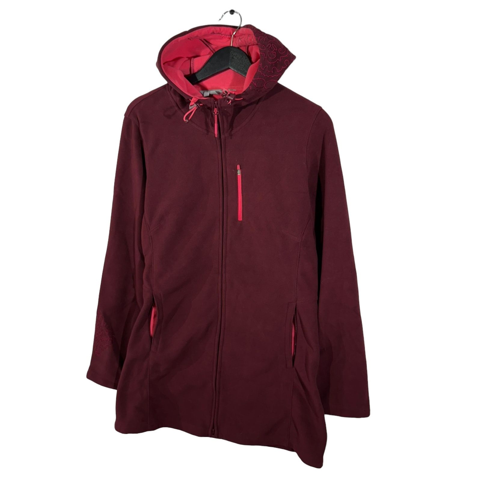 Athleta Women's Athleta Athletic Full Zip Hooded Fleece Size L / US 10 / IT 46 - 3 Thumbnail