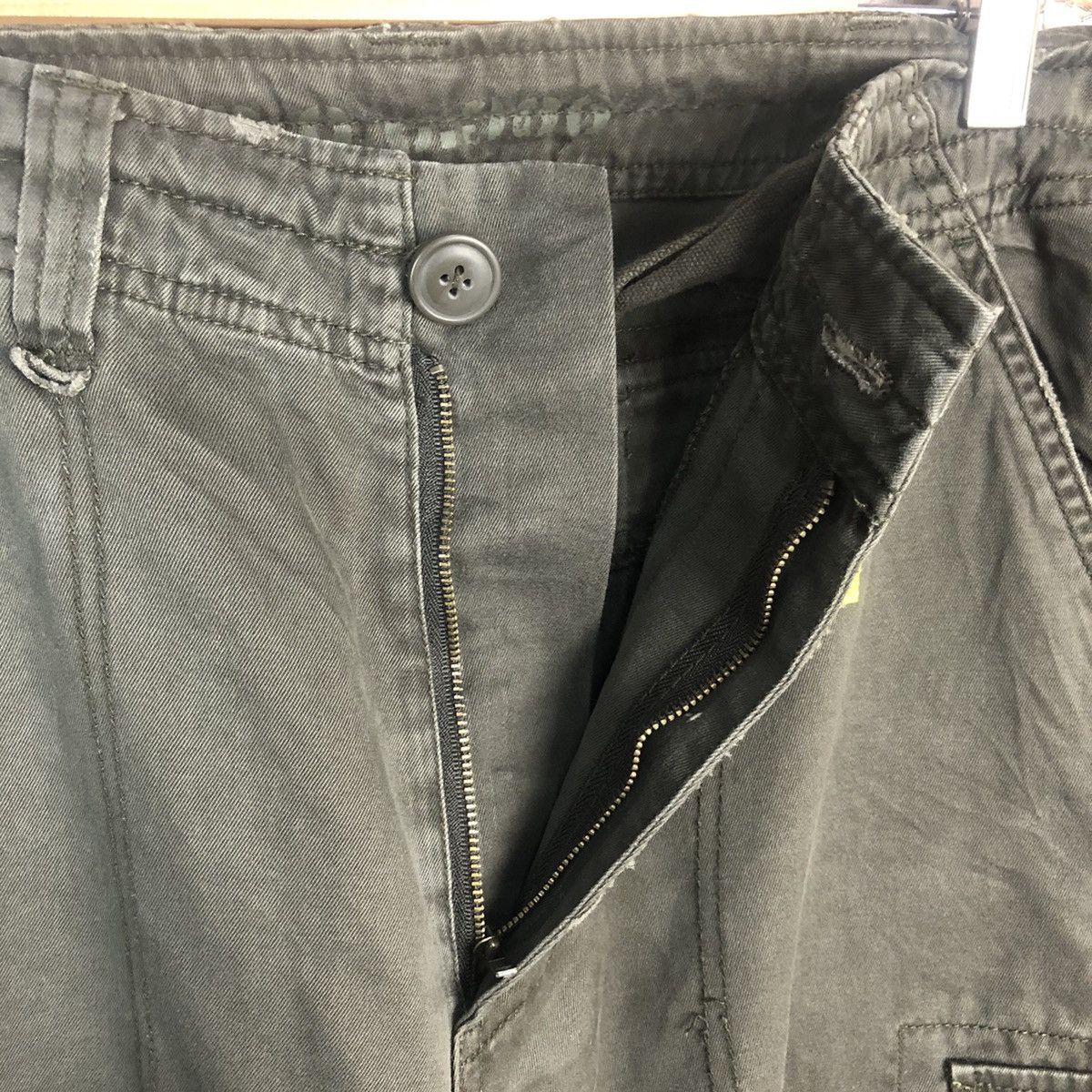 Japanese Brand Real Crush Dark Brown Cargo Multipocket Pants #A79 Size US 31 - 15 Thumbnail