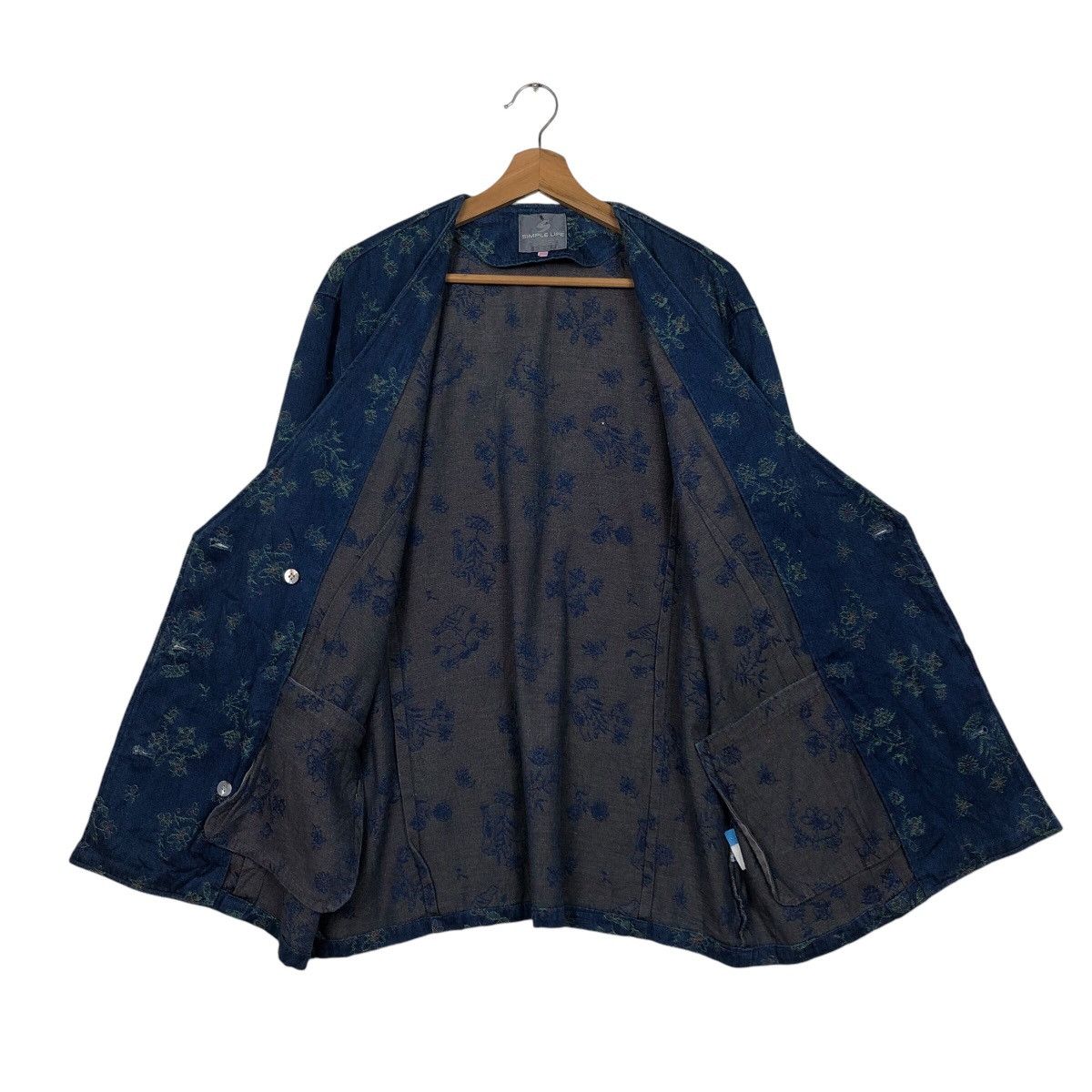 Japanese Brand 📌Vintage Indigo Denim Jacket Simple Life Size US M / EU 48-50 / 2 - 14 Thumbnail
