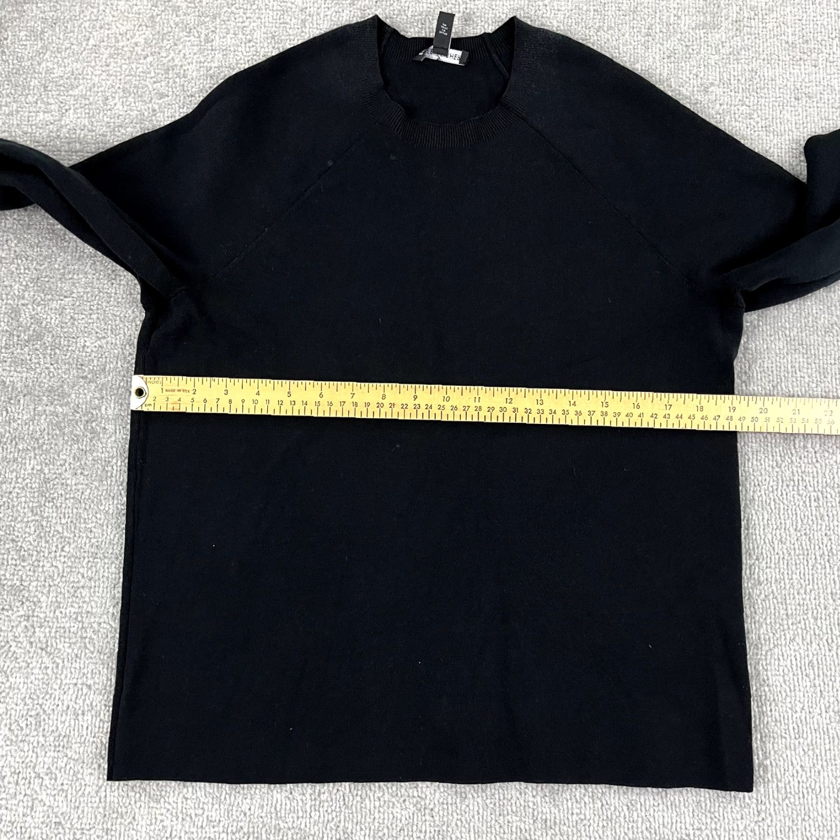 Eileen Fisher EILEEN FISHER Sweater Womens Large Black Knit Wool Blend Pullover Long Sleeve Size L / US 10 / IT 46 - 5 Thumbnail