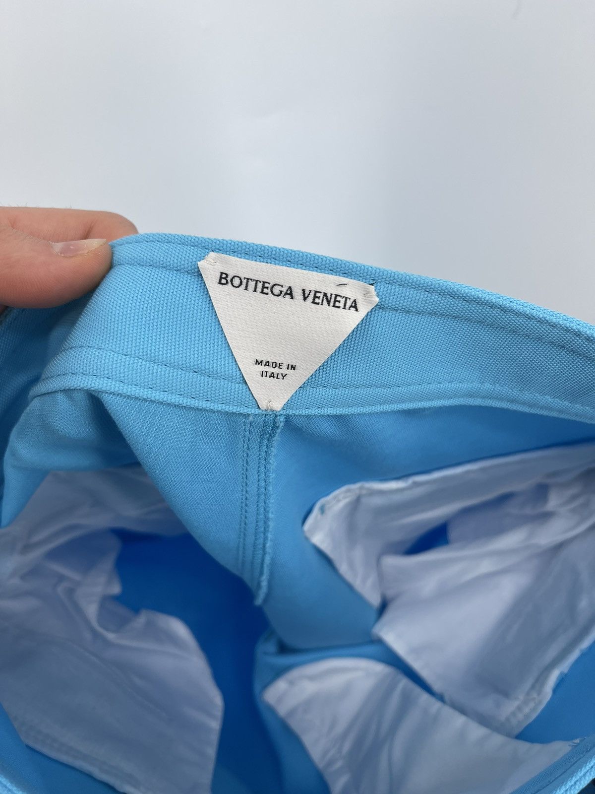 Bottega Veneta Bottega Veneta Canvas Blue Trousers Size 40 Size 27" / US 4 / IT 40 - 4 Thumbnail