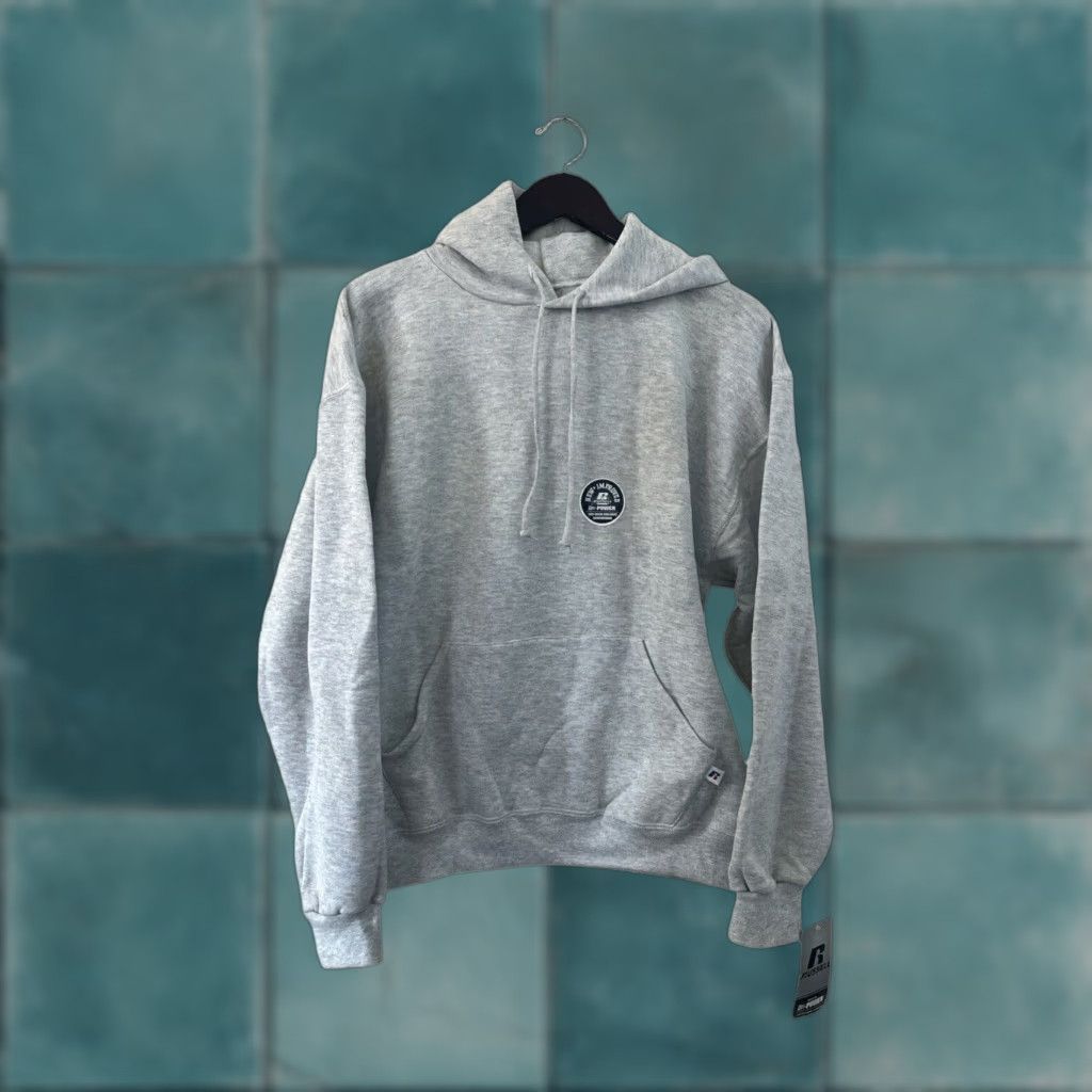 VINTAGE Russell Athletic Hoodie Mens XL Deadstock NWT 2010s Birch Grey Pullover Gray Sweatshirt Long Sleeves Hoodie Authentic Womens/Mens