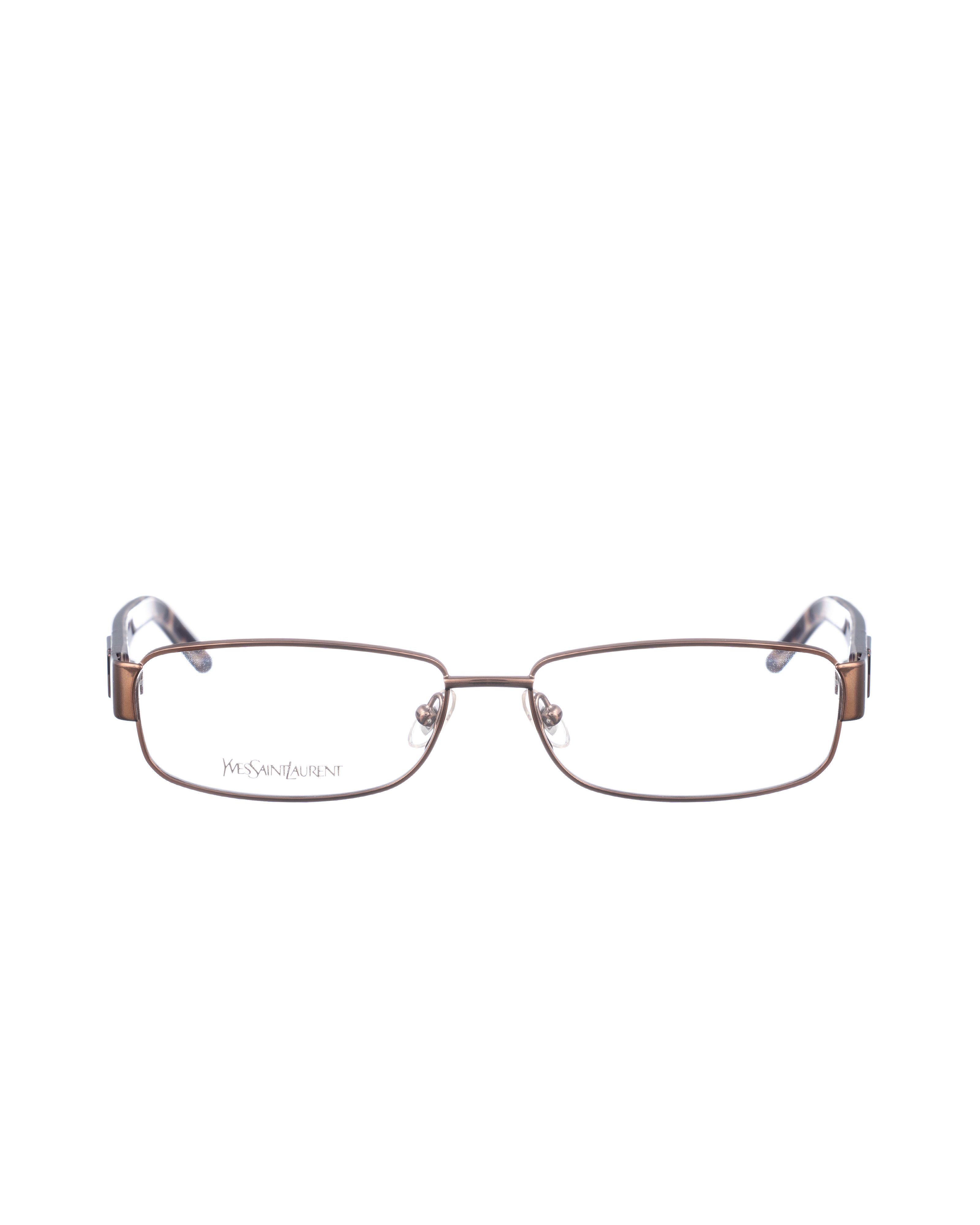 Yves Saint Laurent Yves Saint Laurent 90s Brown Glasses with Animal Print Size ONE SIZE - 1 Thumbnail