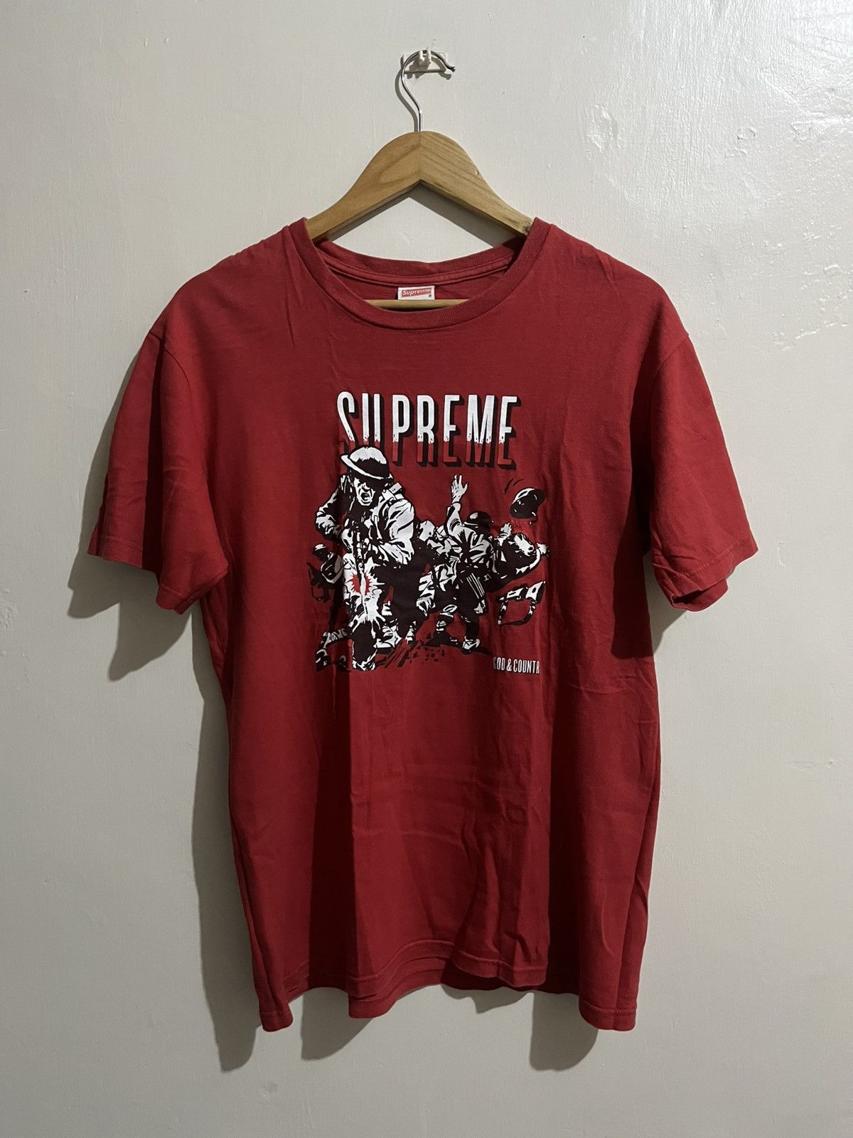 Supreme Supreme God and Country Tee Size US M / EU 48-50 / 2 - 1 Thumbnail
