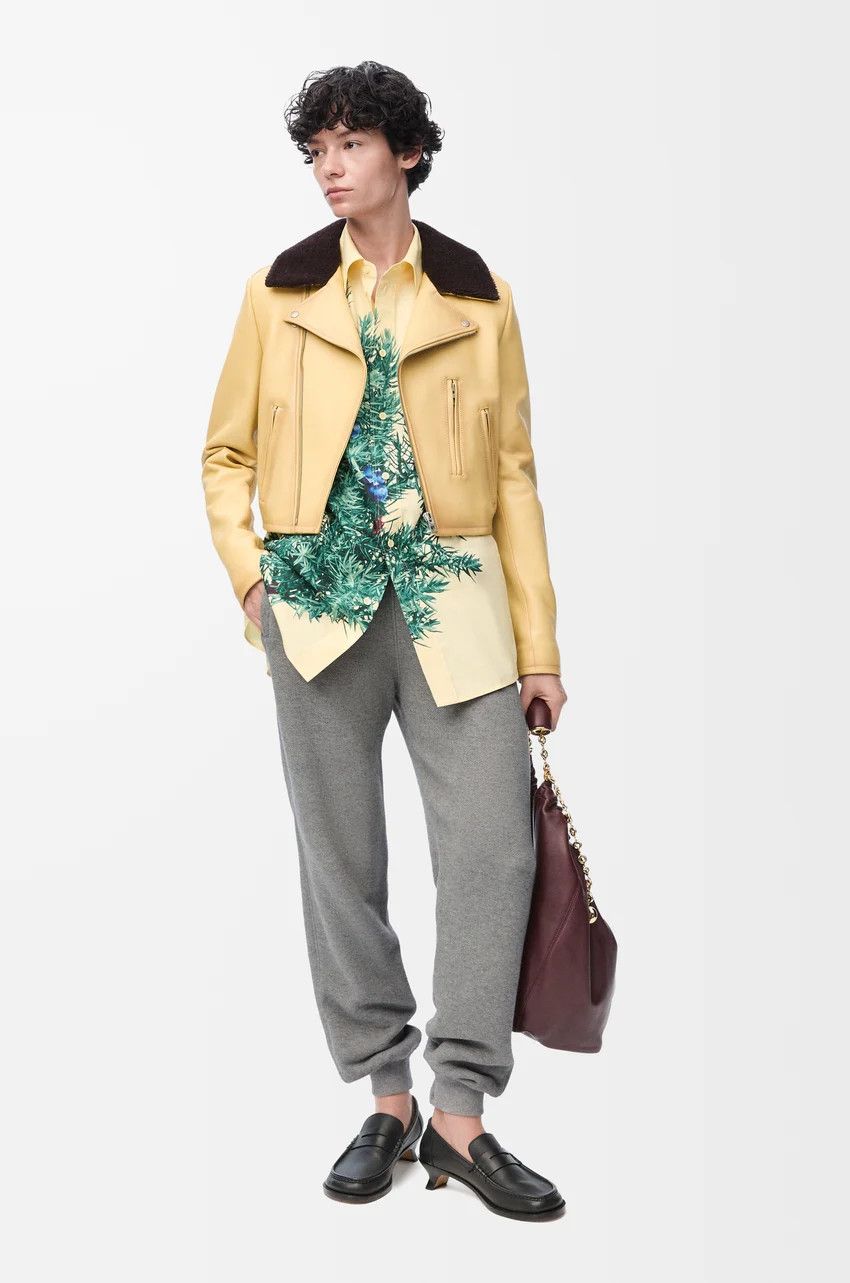 Loewe o1loc1c0525 Shirt In Cotton And Silk in Yellow/Green Size S / US 4 / IT 40 - 2 Thumbnail