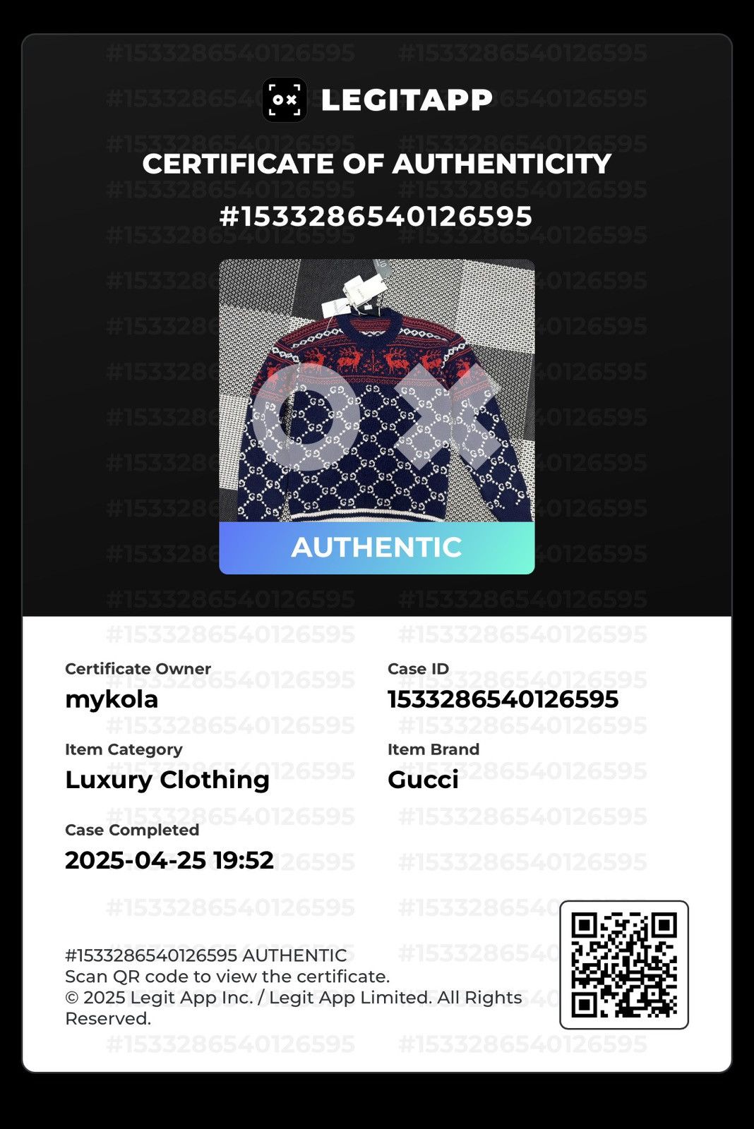 Gucci Authentic COA Gucci GG Jacquard Wool Sweater with Reindeer Size US S / EU 44-46 / 1 - 17 Thumbnail