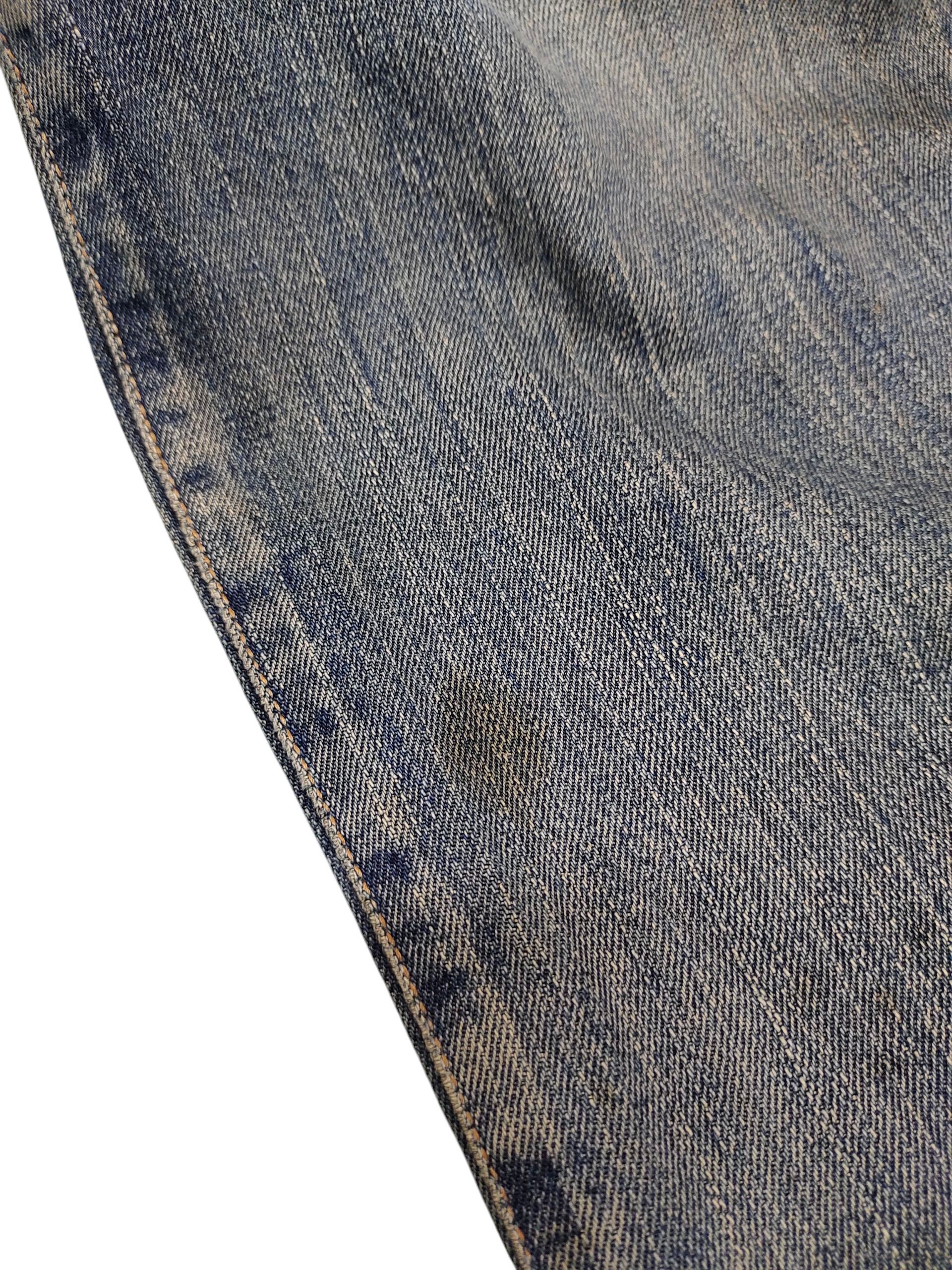 Comme des Garcons × Undercover Vintage 90s Edwin 505 Selvedge Distress Faded Denim Jeans Size US 32 / EU 48 - 14 Thumbnail