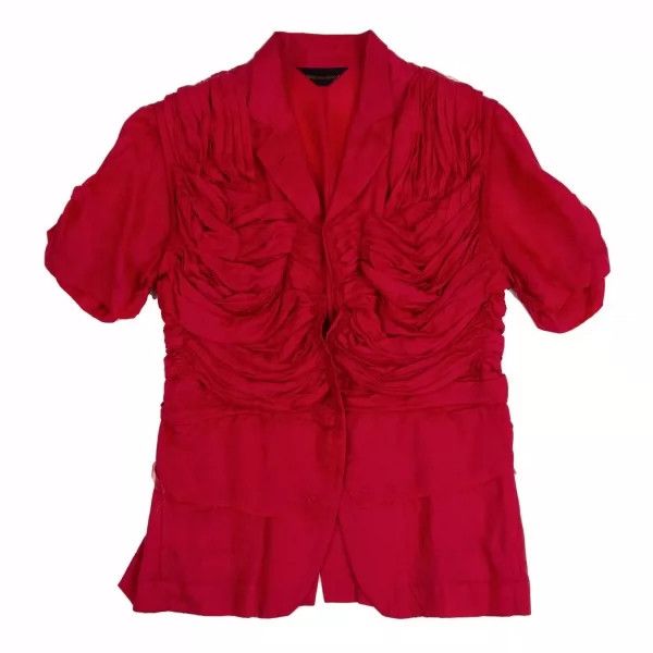 Comme des Garcons Comme des Garcons Rose decorated short-sleeved coat Size M / US 6-8 / IT 42-44 - 1 Thumbnail